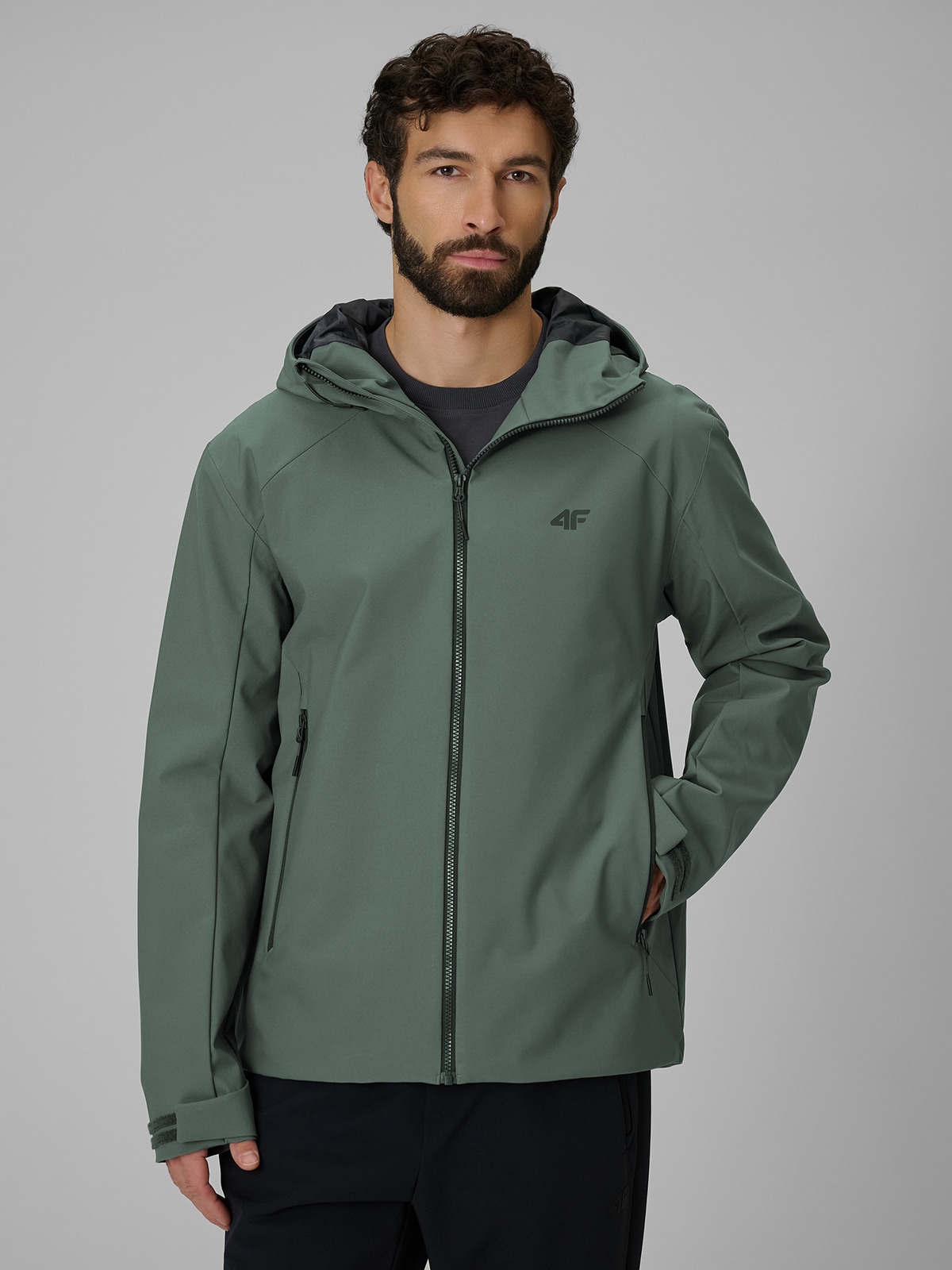4F Kurtka przejściowa membrana 5000 męska - zielona XXL
