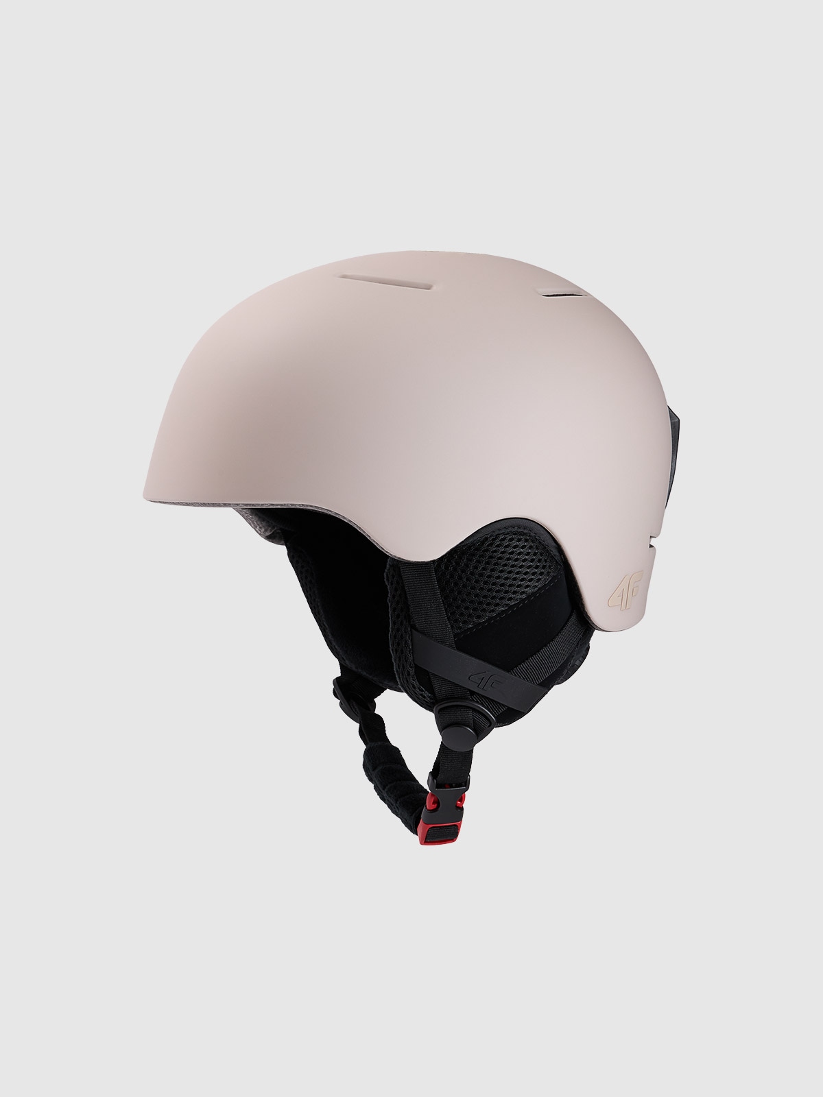 4F Kask narciarski dziecięcy - beżowy S/M (55-58cm)