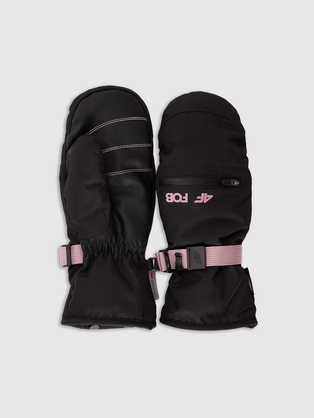 4F Rękawiczki snowboardowe Thinsulate membrana 10000 damskie - czarne XL