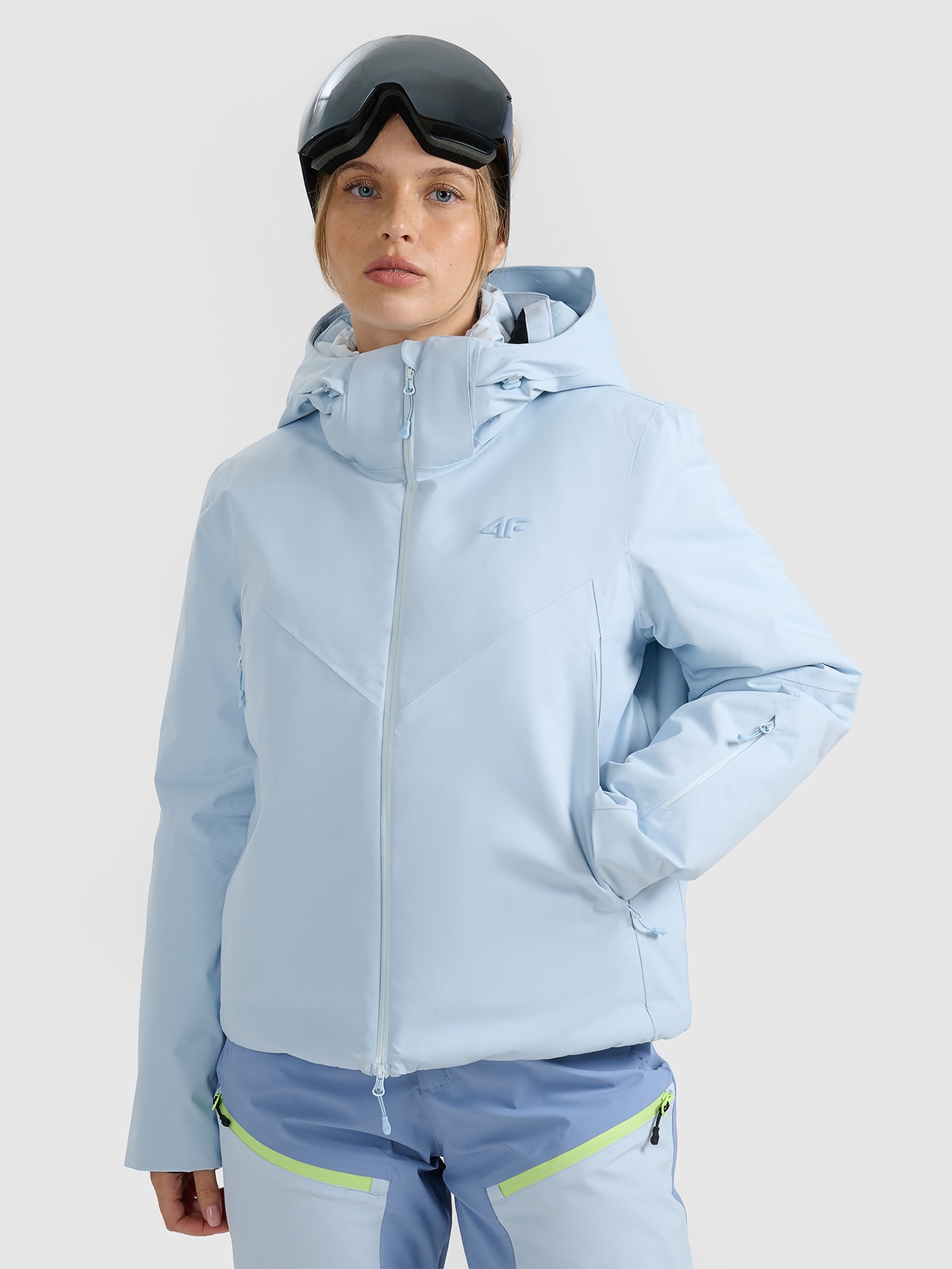 4F Kurtka narciarska membrana Dermizax 20000 damska - niebieska XXL