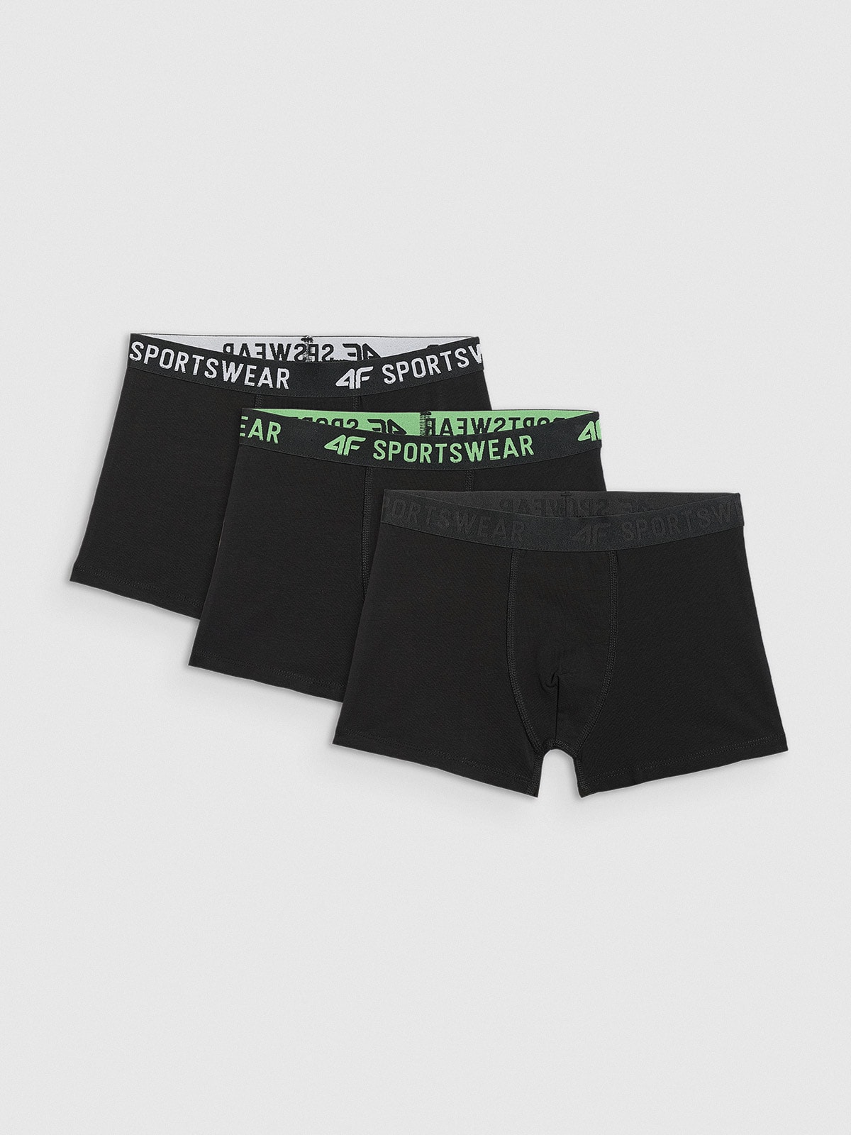 4F Bielizna bokserki (3-pack) chłopięce - czarne 158/164 (12-14 lat)