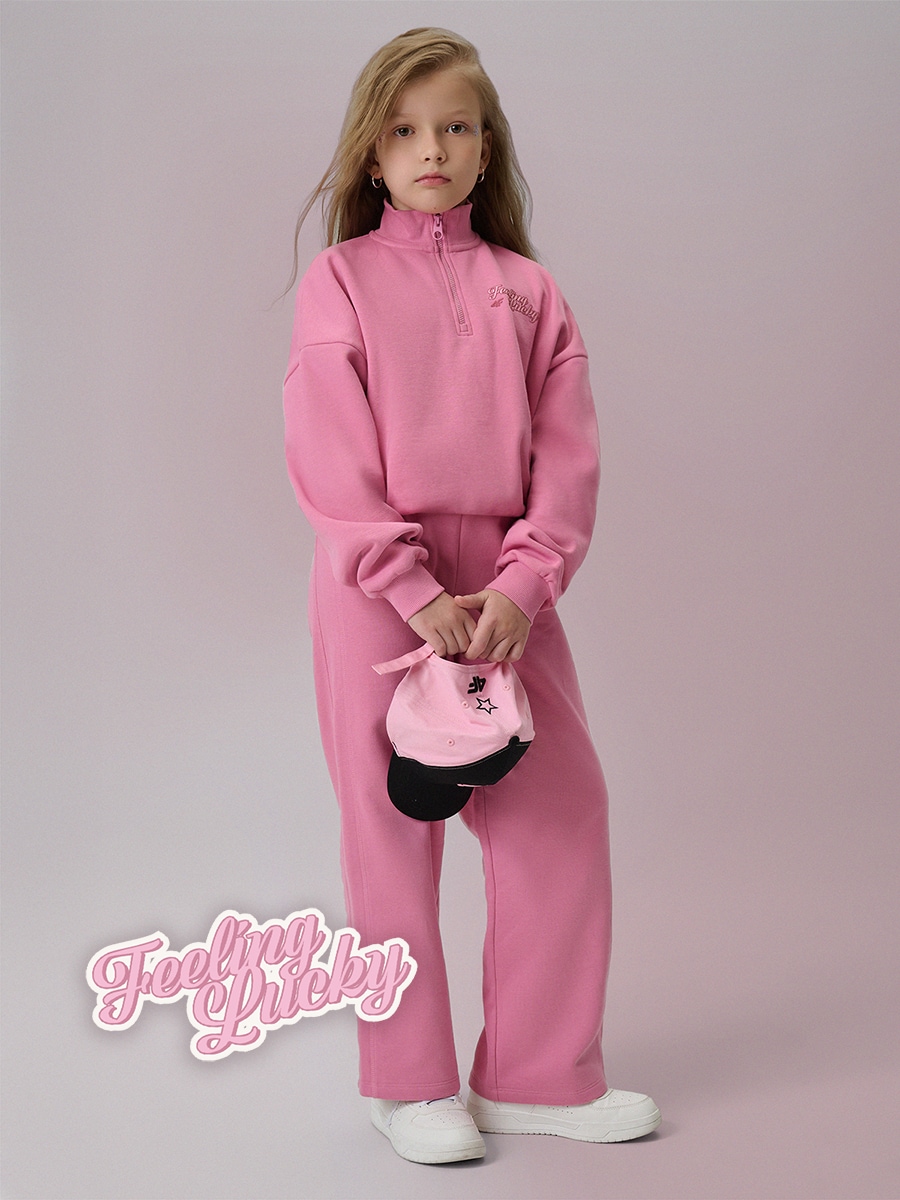 4F Spodnie dresowe z prostymi nogawkami dziewczęce - różowe 164 (13-14 lat)