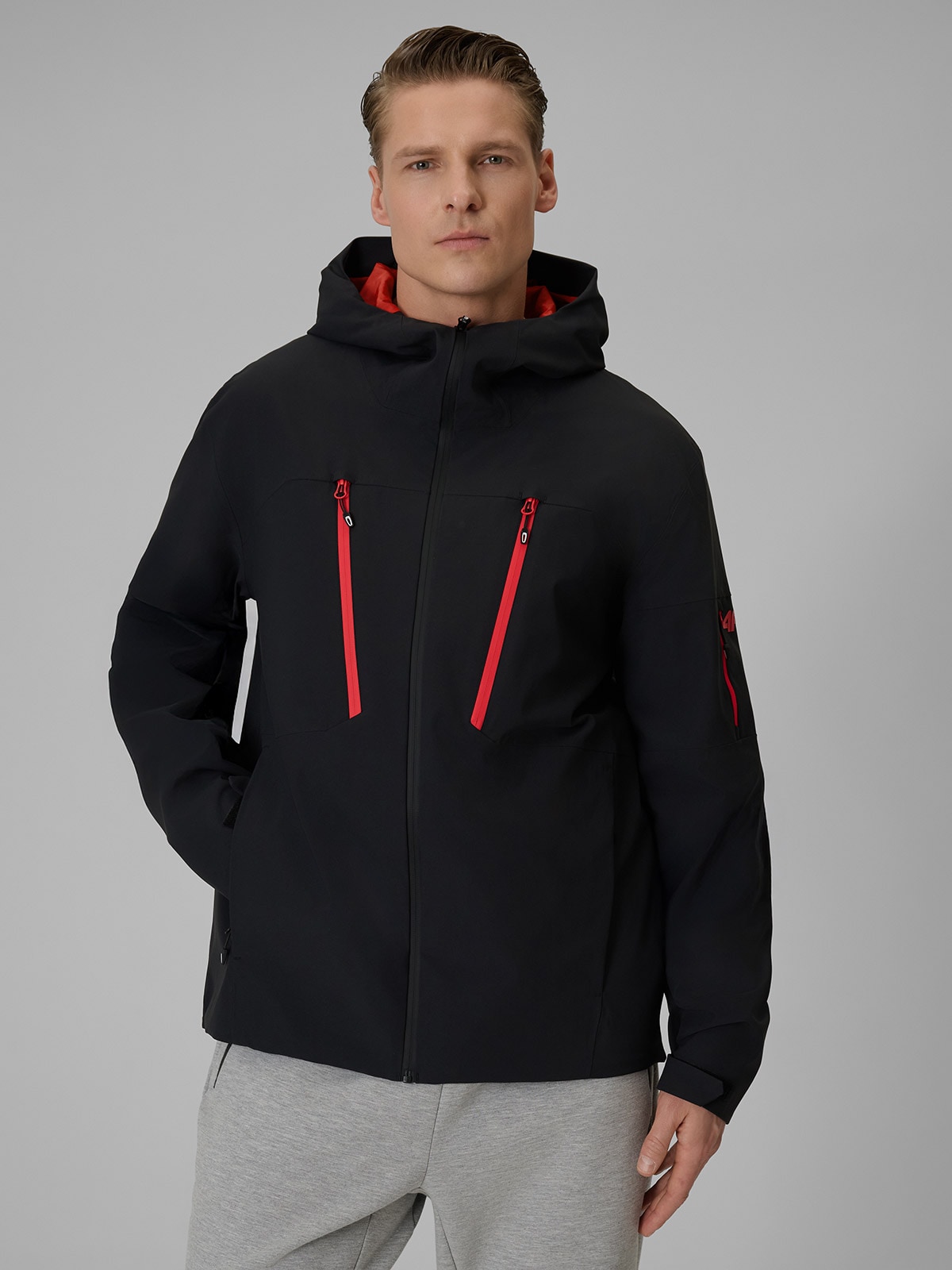 4F Kurtka przejściowa membrana 8000 męska - czarna XL