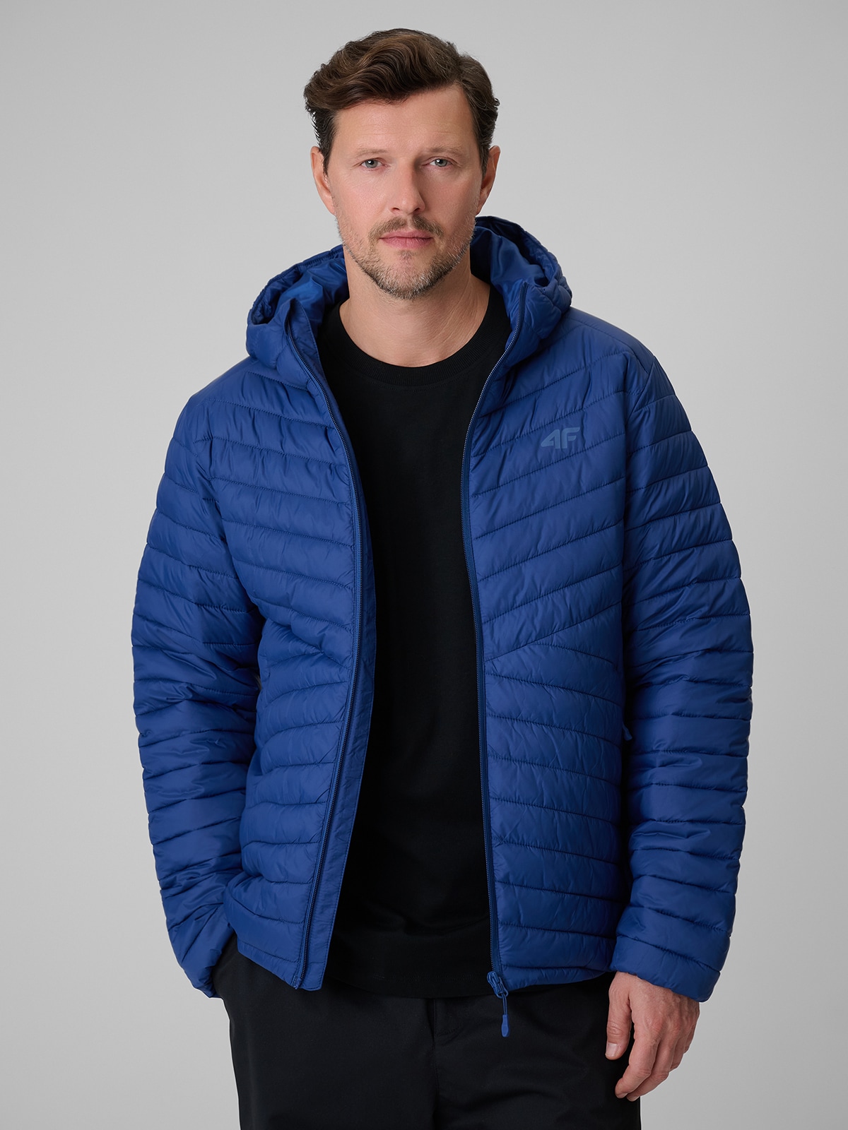 4F Kurtka z wypełnieniem syntetycznym męska - granatowa XXL