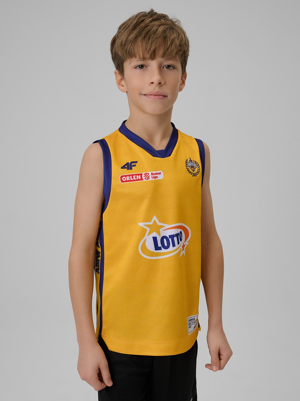 4F Koszulka meczowa replika domowa z sezonu 2025/26 dziecięca 4F x Arka Gdynia - żółta 158/164 (12-14 lat)