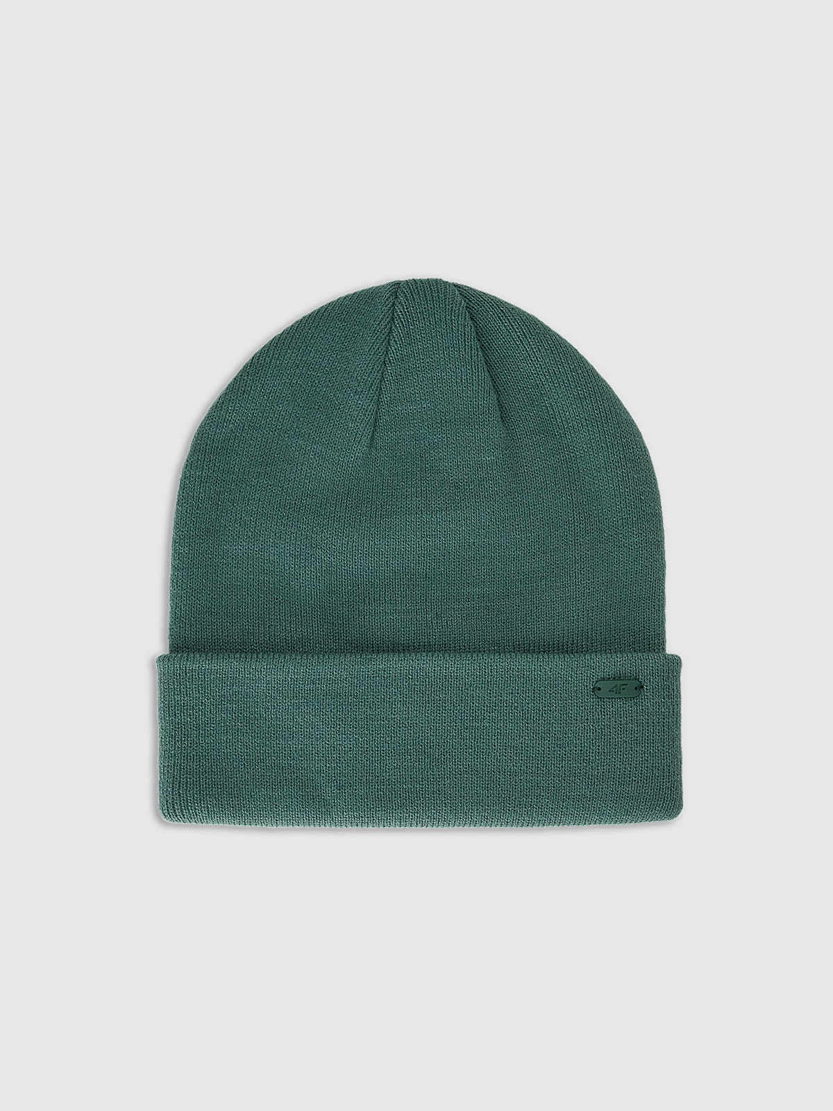 4F Czapka beanie uniseks - oliwkowa Uniwersalny