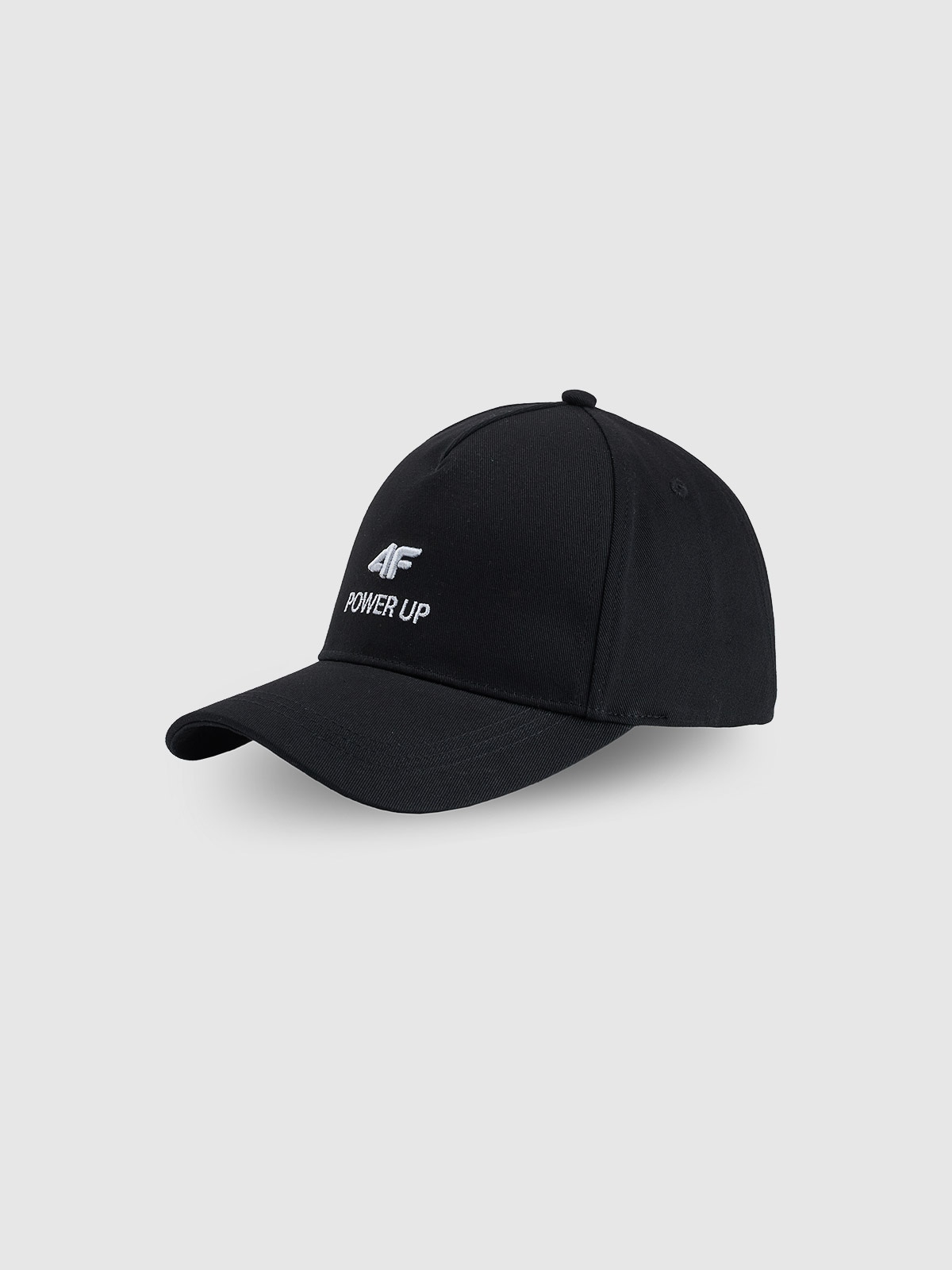 4F Czapka z daszkiem strapback uniseks - czarna S/M