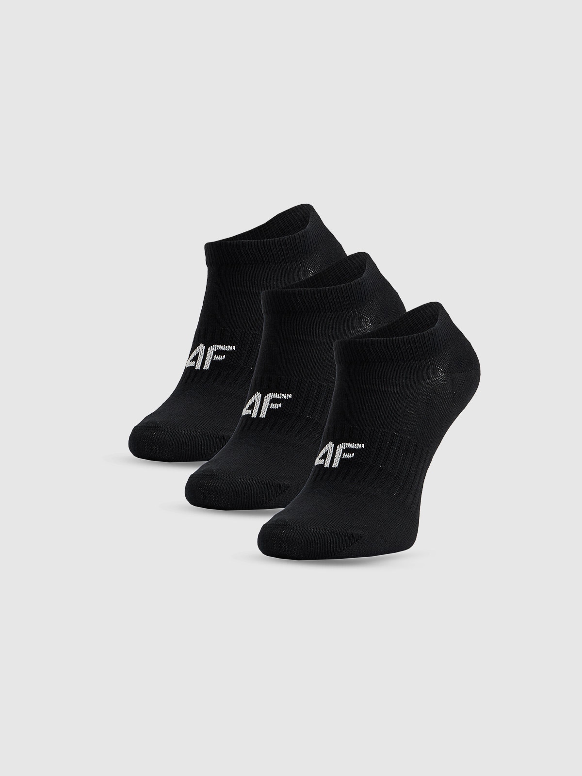 4F Skarpetki krótkie (3-pack) dziewczęce - czarne 38-40