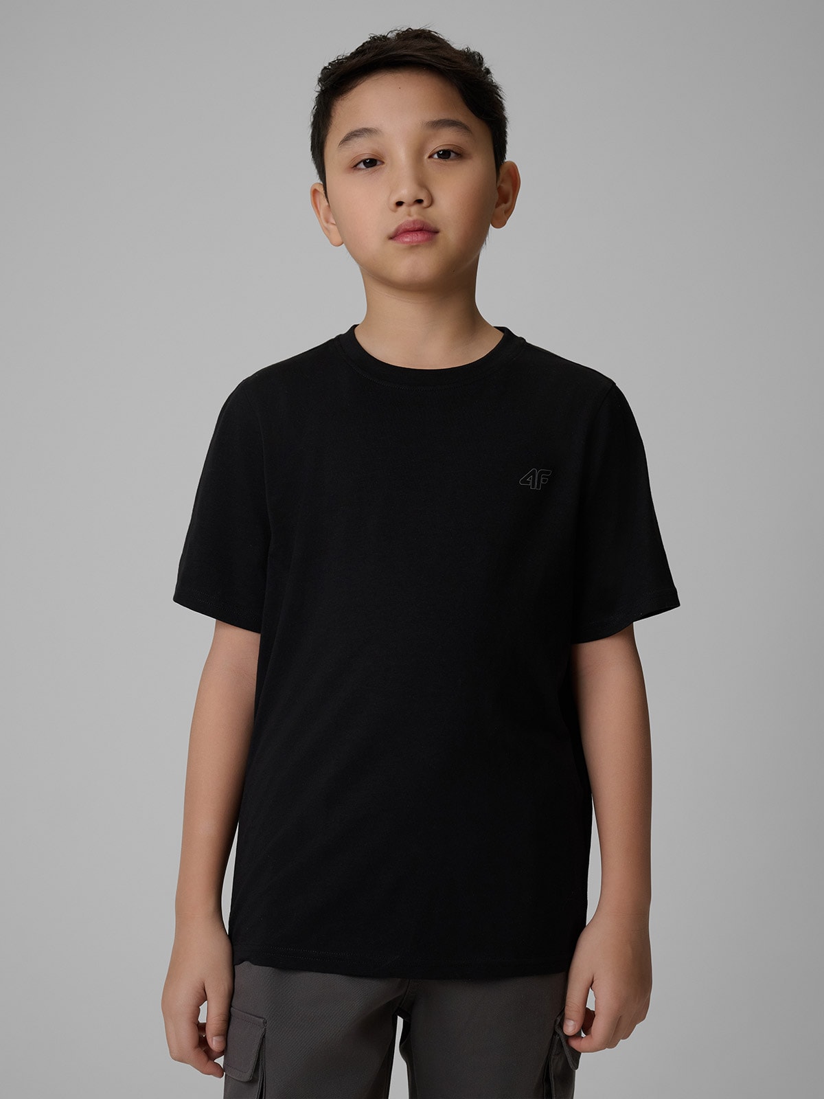 4F T-shirt gładki (2-pack) chłopięcy - multikolor 146/152 (10-12 lat)