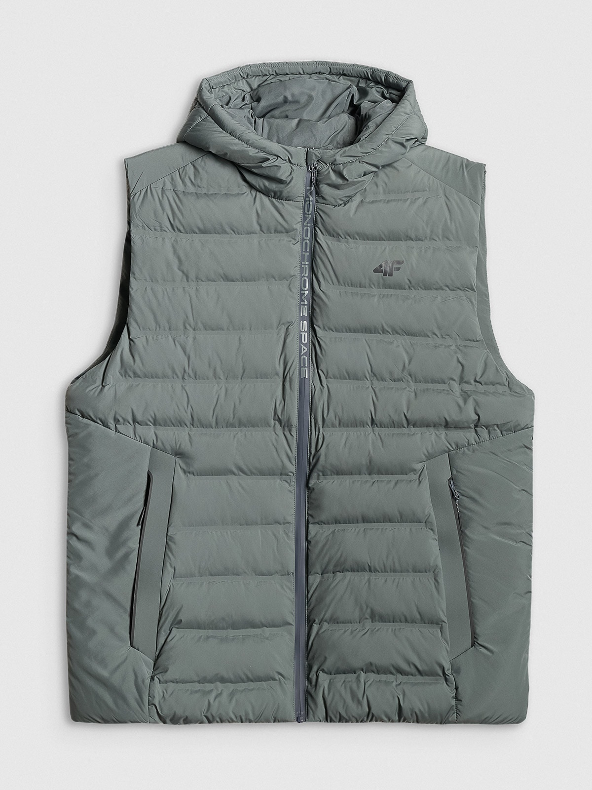 4F Bezrękawnik z wypełnieniem syntetycznym męski - zielony XXL