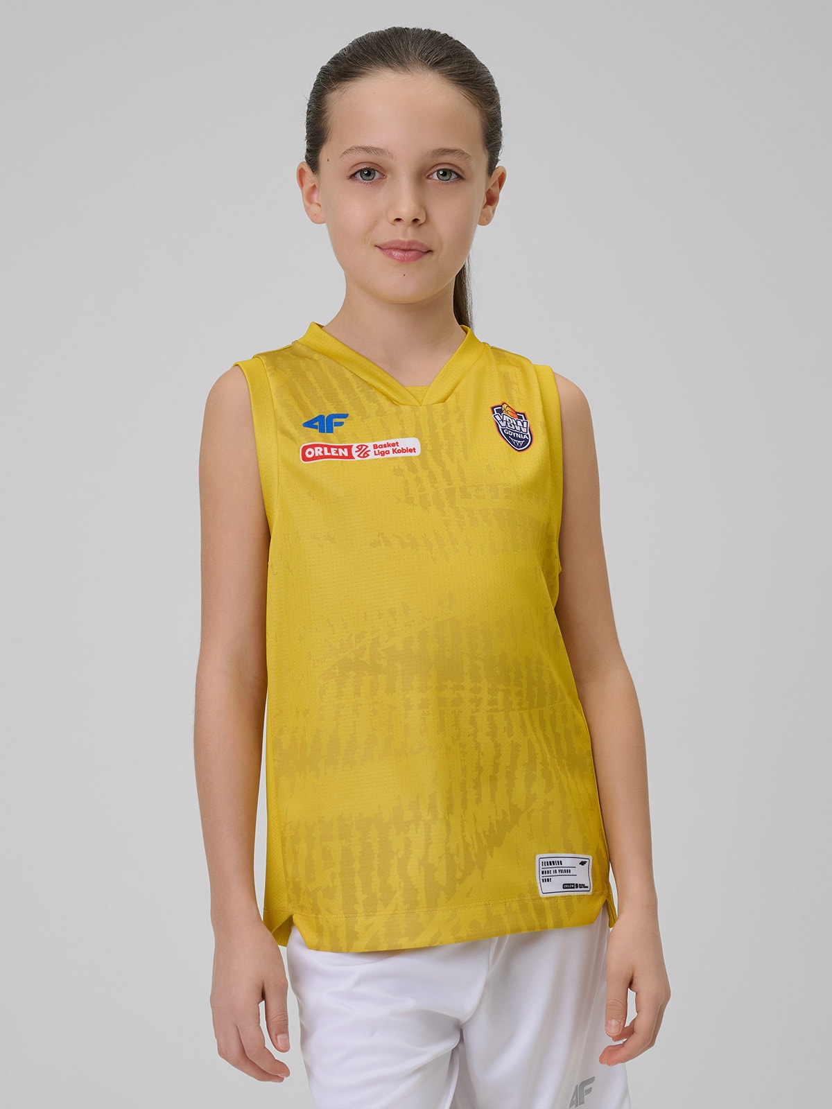 4F Koszulka meczowa replika domowa z sezonu 2025/26 dziecięca 4F x VBW Arka Gdynia - żółta 98/104