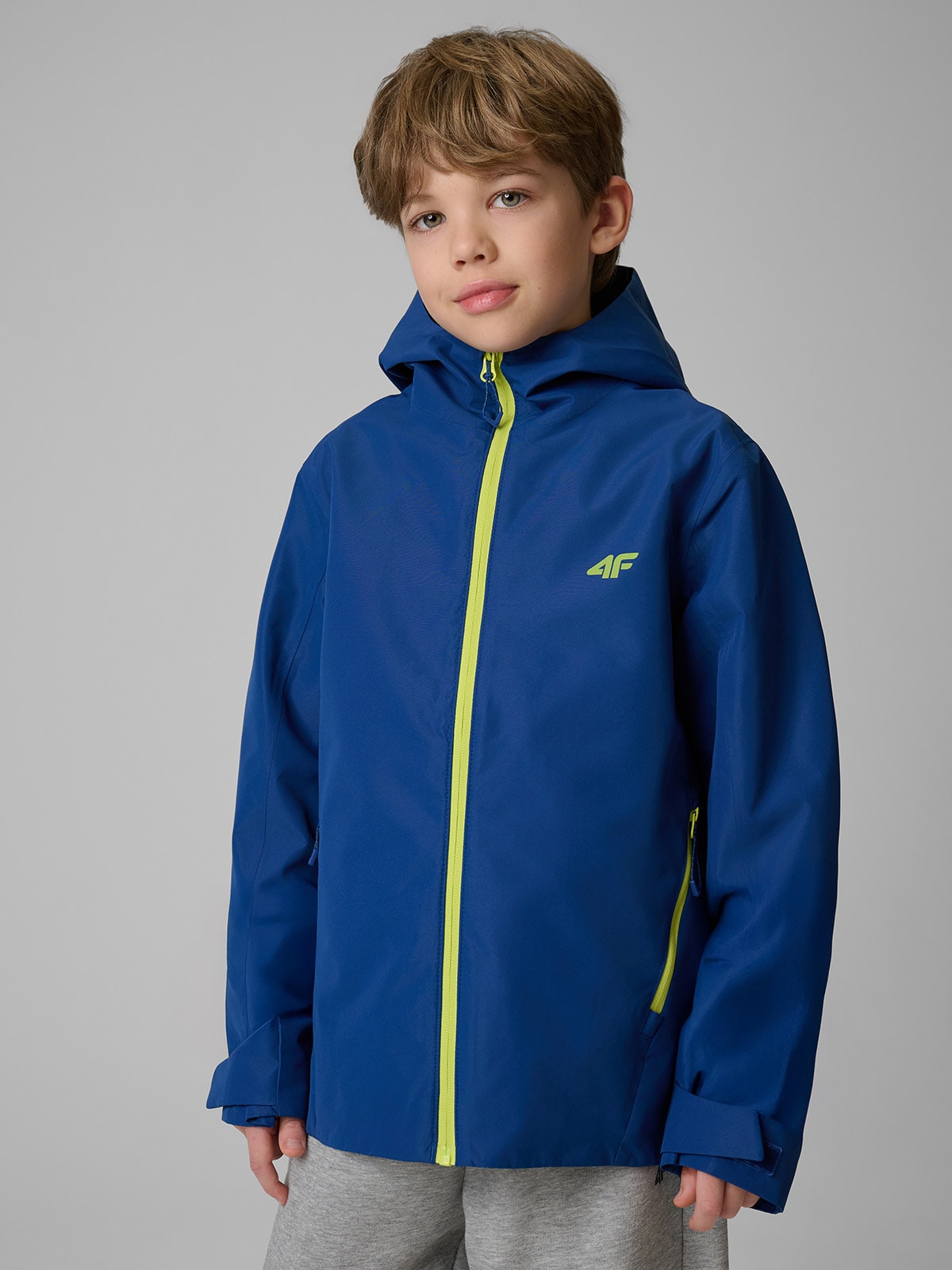 4F Kurtka membrana 5000 chłopięca - granatowa 164 (13-14 lat)