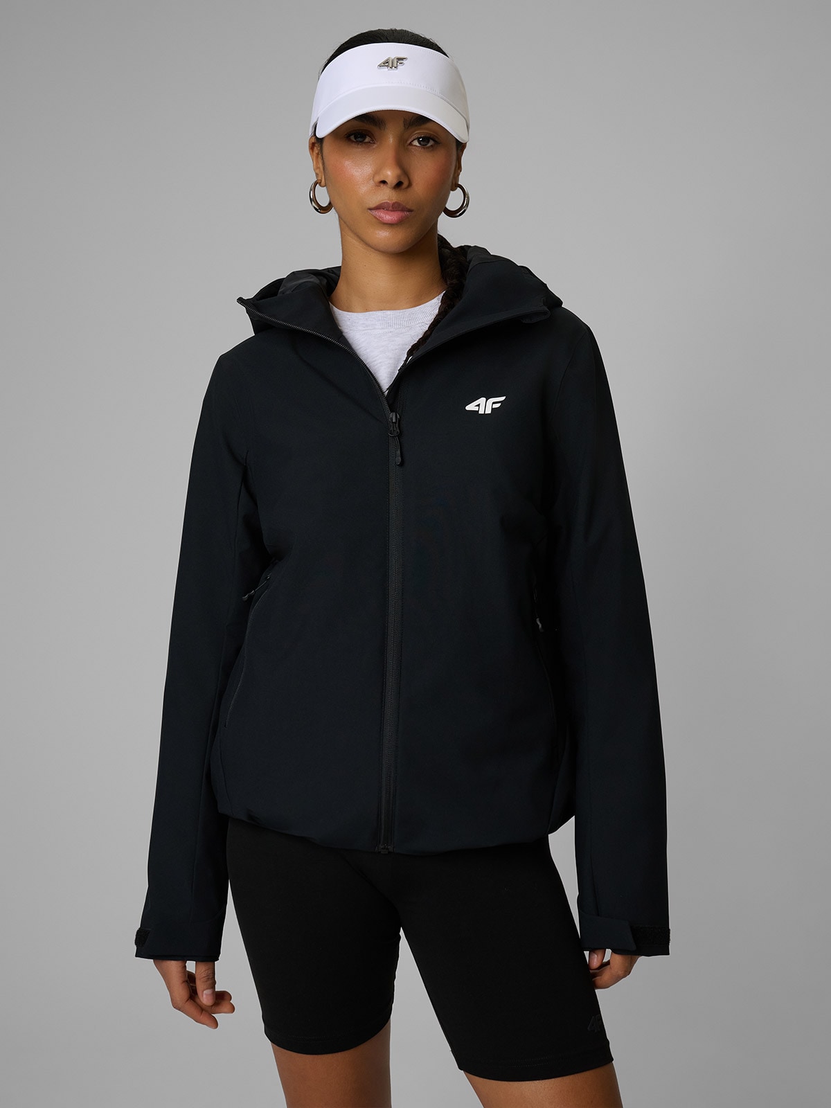 4F Kurtka przejściowa membrana 5000 damska - czarna XXL
