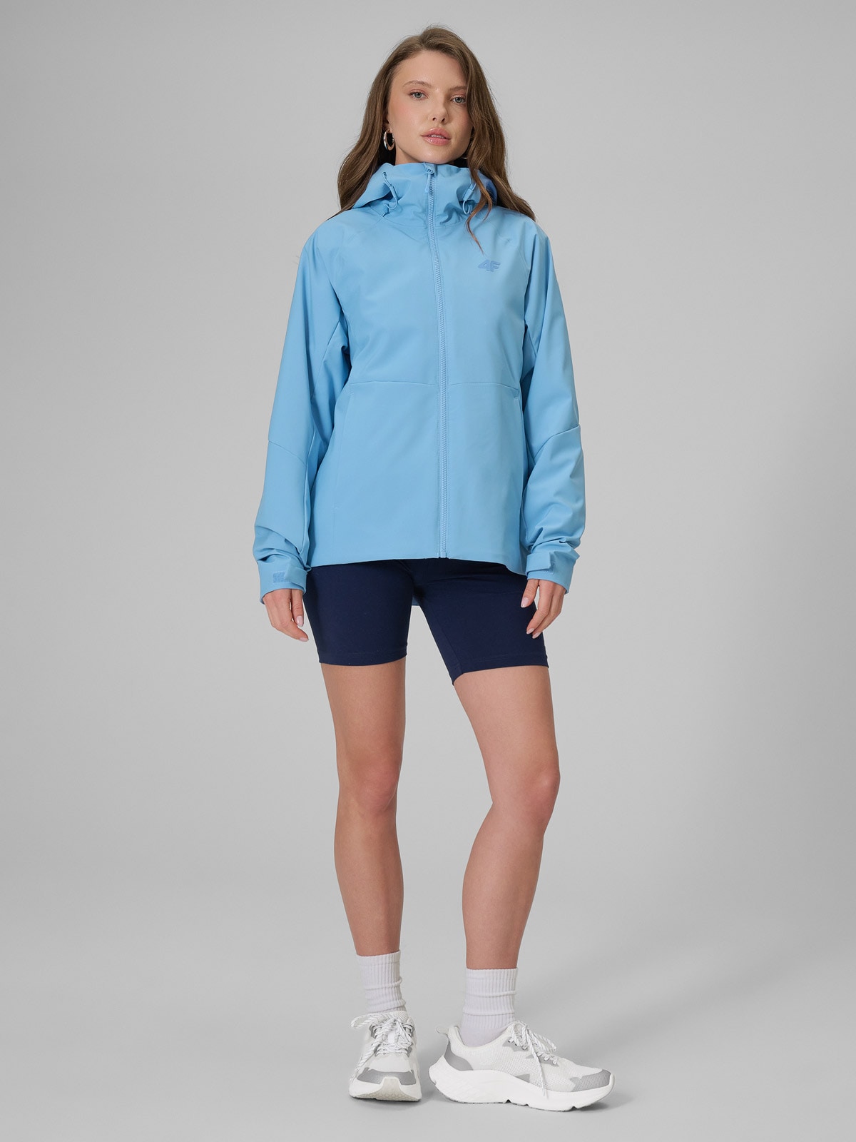 4F Kurtka przejściowa membrana 5000 damska - niebieska XXL