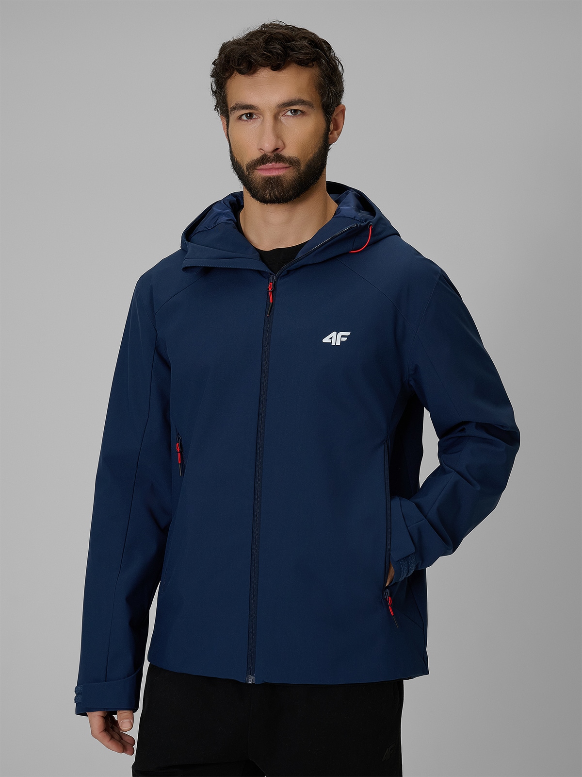 4F Kurtka przejściowa membrana 5000 męska - granatowa XXL