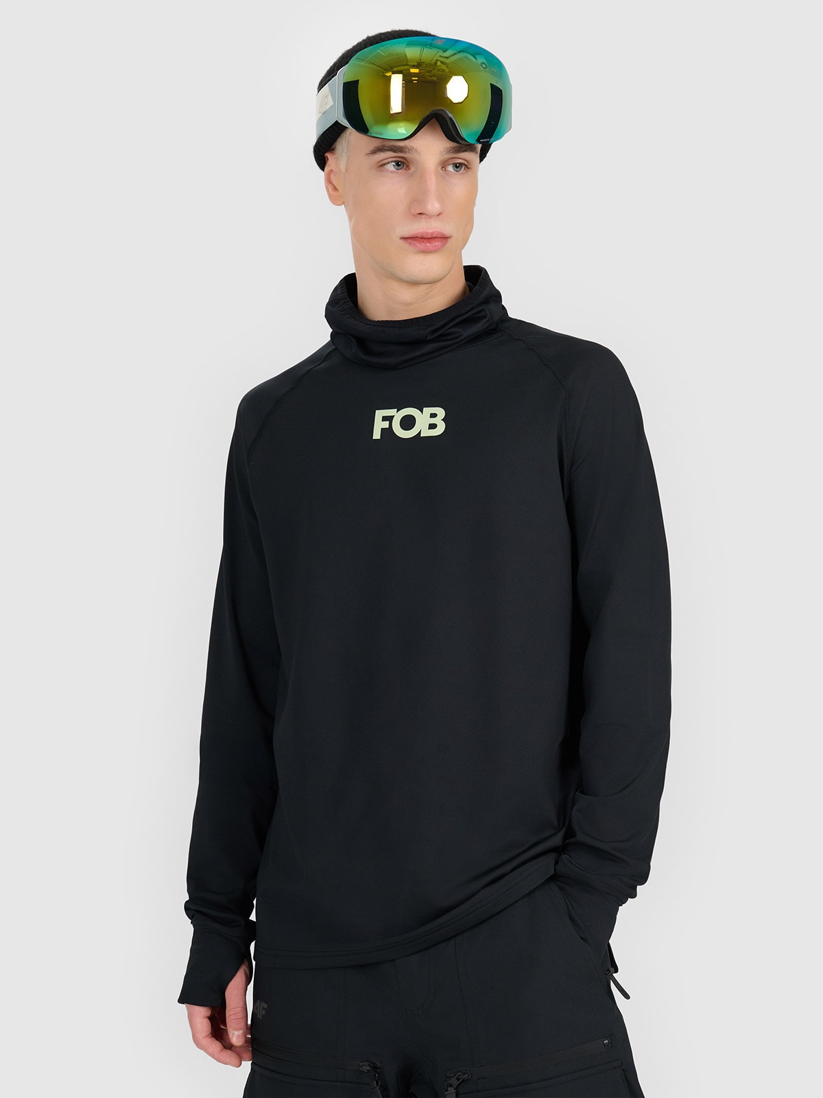 4F Bielizna termiczna ocieplana (góra) męska - czarna XXL