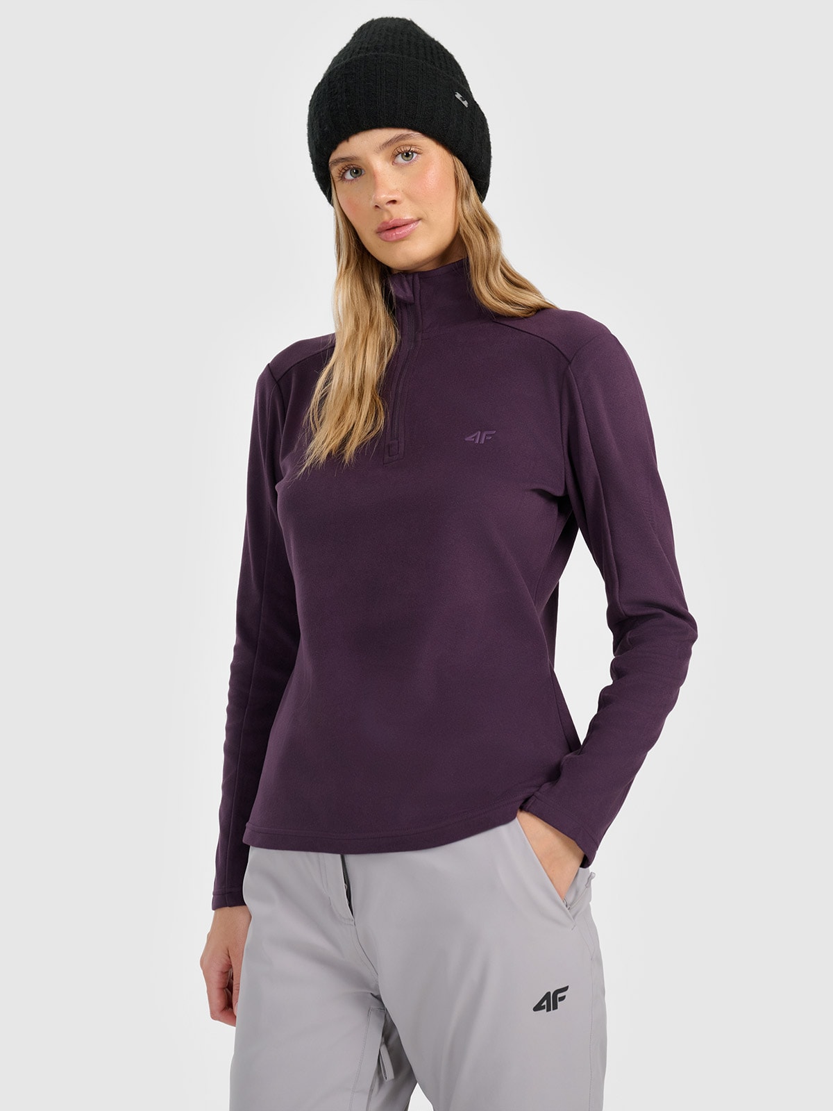 4F Bielizna termiczna polarowa (góra) damska - fioletowa XXL