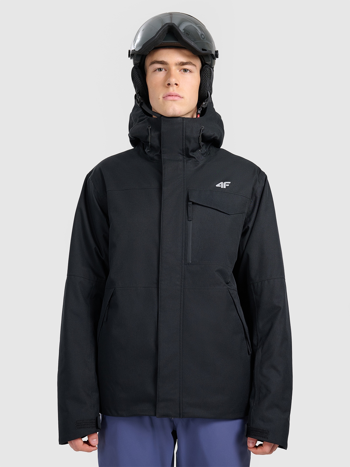 4F Kurtka narciarska membrana 10000 męska - czarna XXL