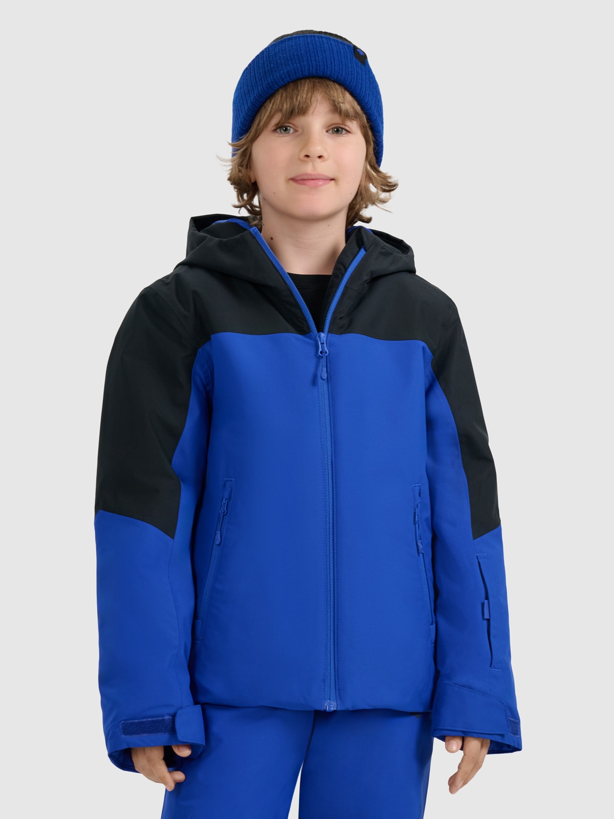 4F Kurtka narciarska membrana 5000 chłopięca - niebieska 164 (13-14 lat)
