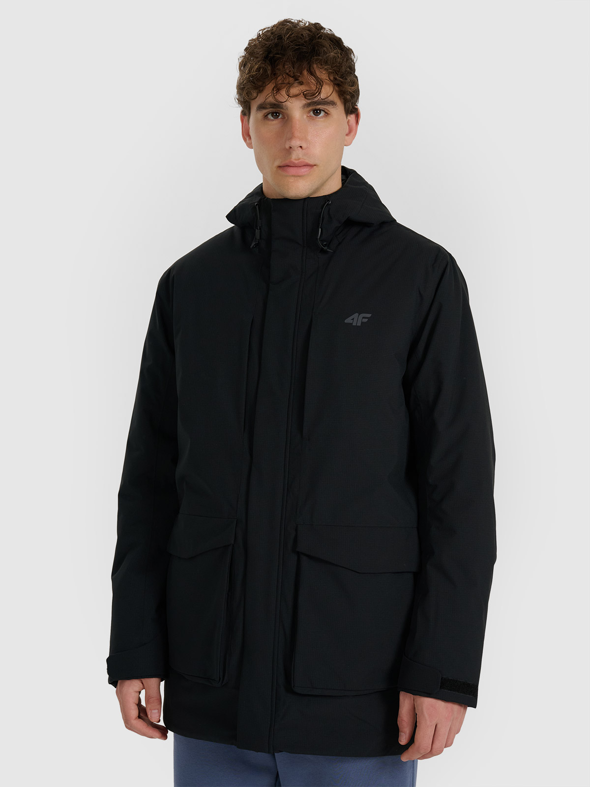 4F Parka przejściowa membrana 8000 męska - czarna M