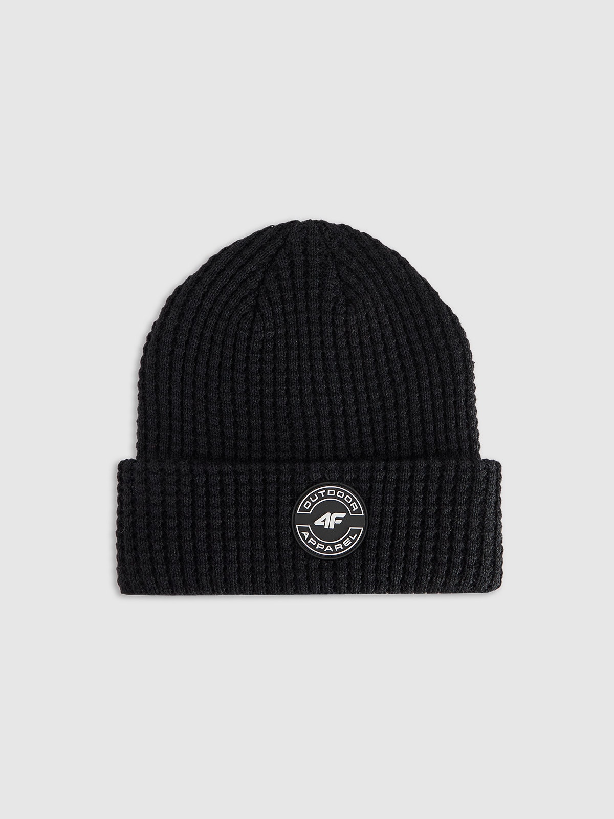 4F Czapka zimowa chłopięca - czarna Uniwersalny