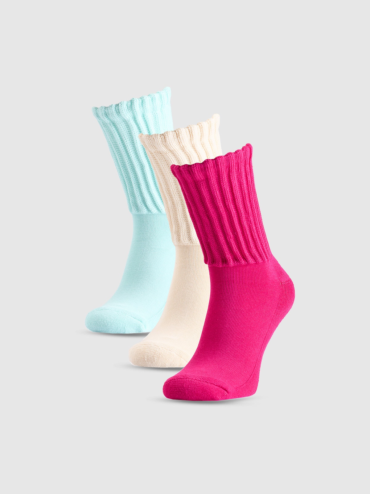 4F Skarpety casual za kostkę (3-pack) damskie - multikolor 35-38