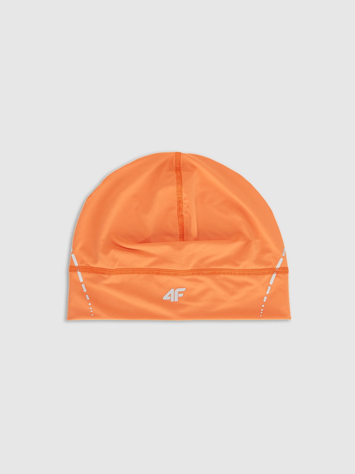 4F Czapka do biegania uniseks - pomarańczowa L/XL
