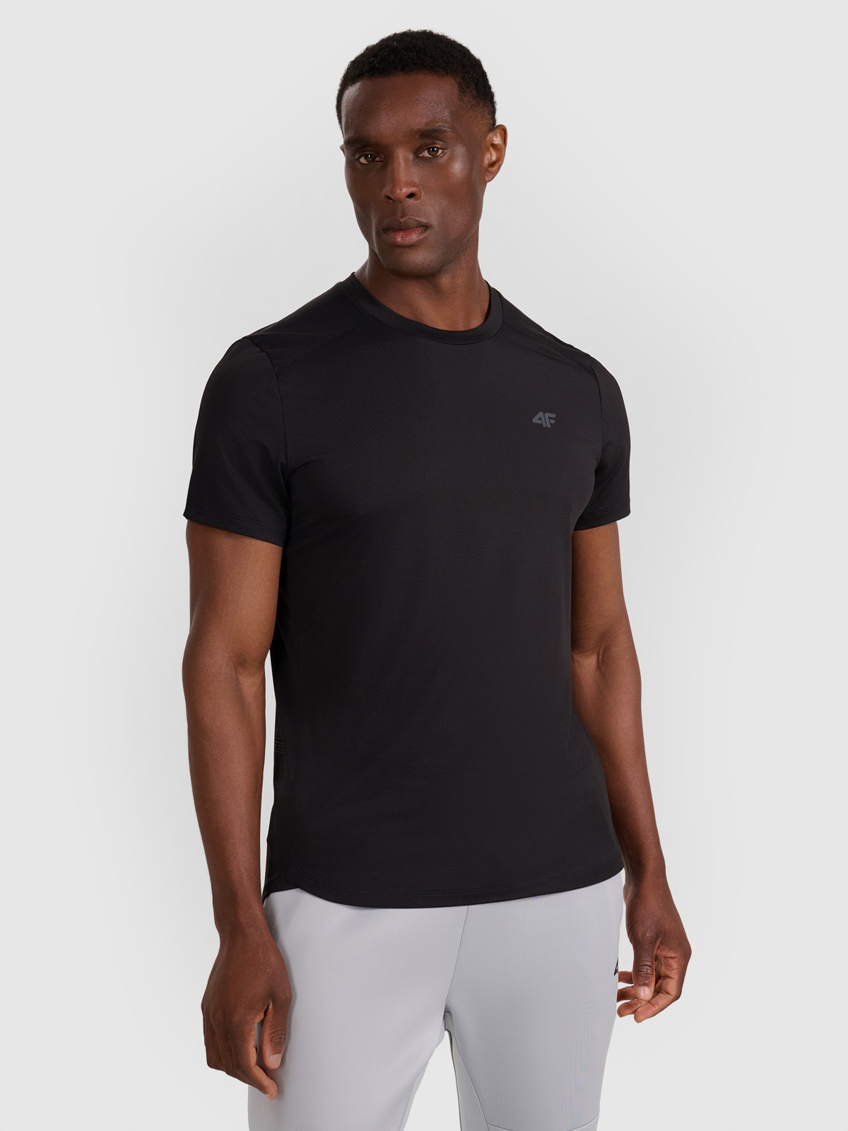 4F Koszulka treningowa szybkoschnąca męska - czarna M