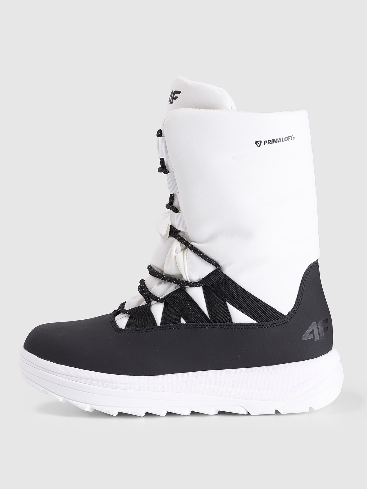 4F Buty zimowe śniegowce INUA z ociepliną Primaloft damskie - białe 36