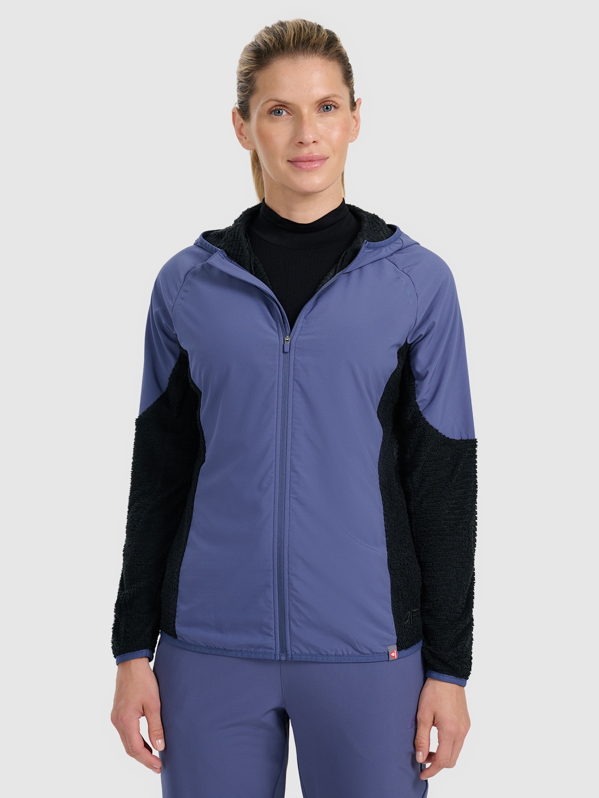 4F Bluza do biegania w terenie Primaloft Active damska - granatowa L