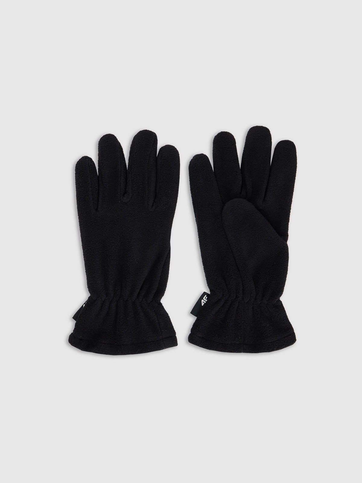 4F Rękawiczki polarowe dziecięce - czarne L/XL