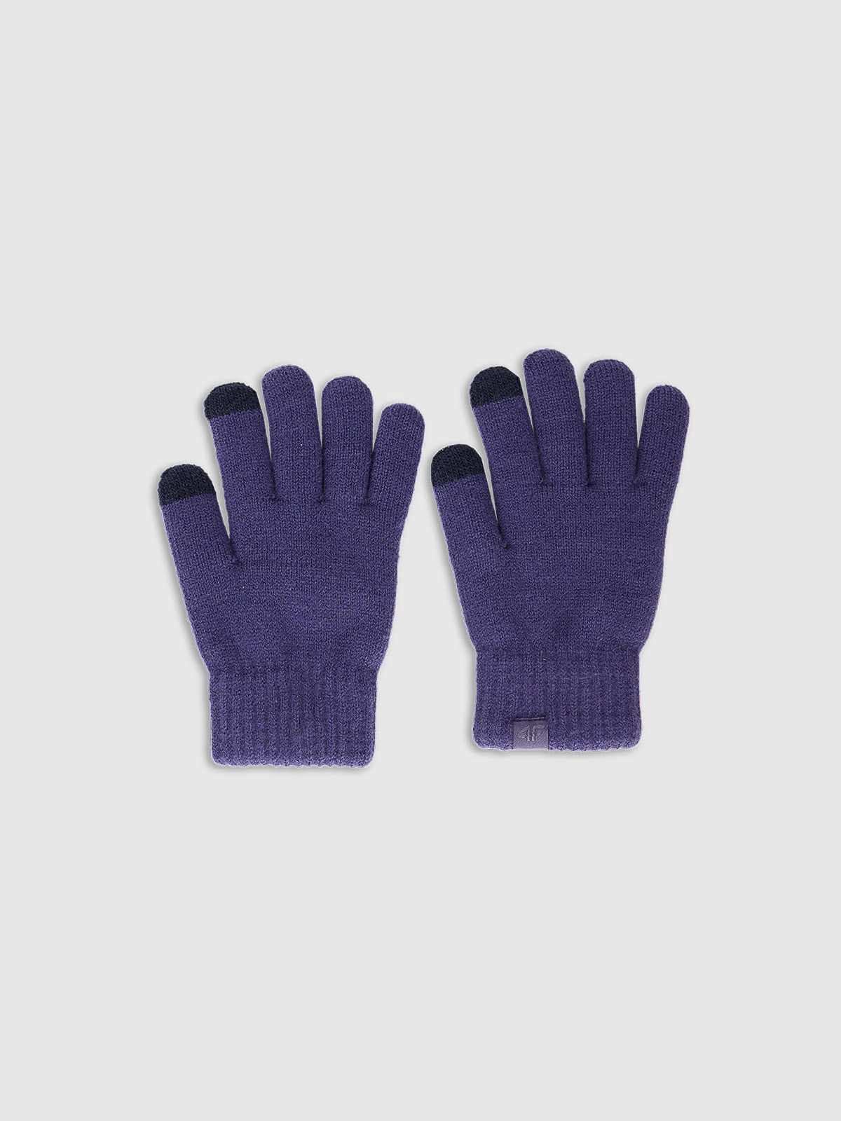 4F Rękawiczki dzianinowe Touch Screen dziecięce - granatowe L/XL