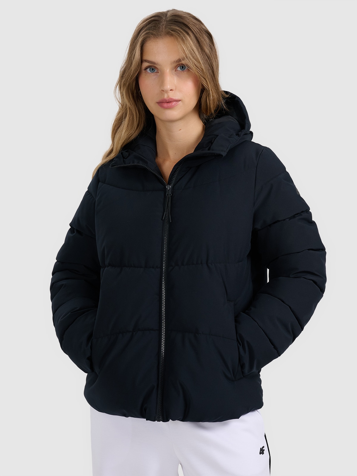 4F Kurtka puchowa z wypełnieniem syntetycznym damska - czarna XL