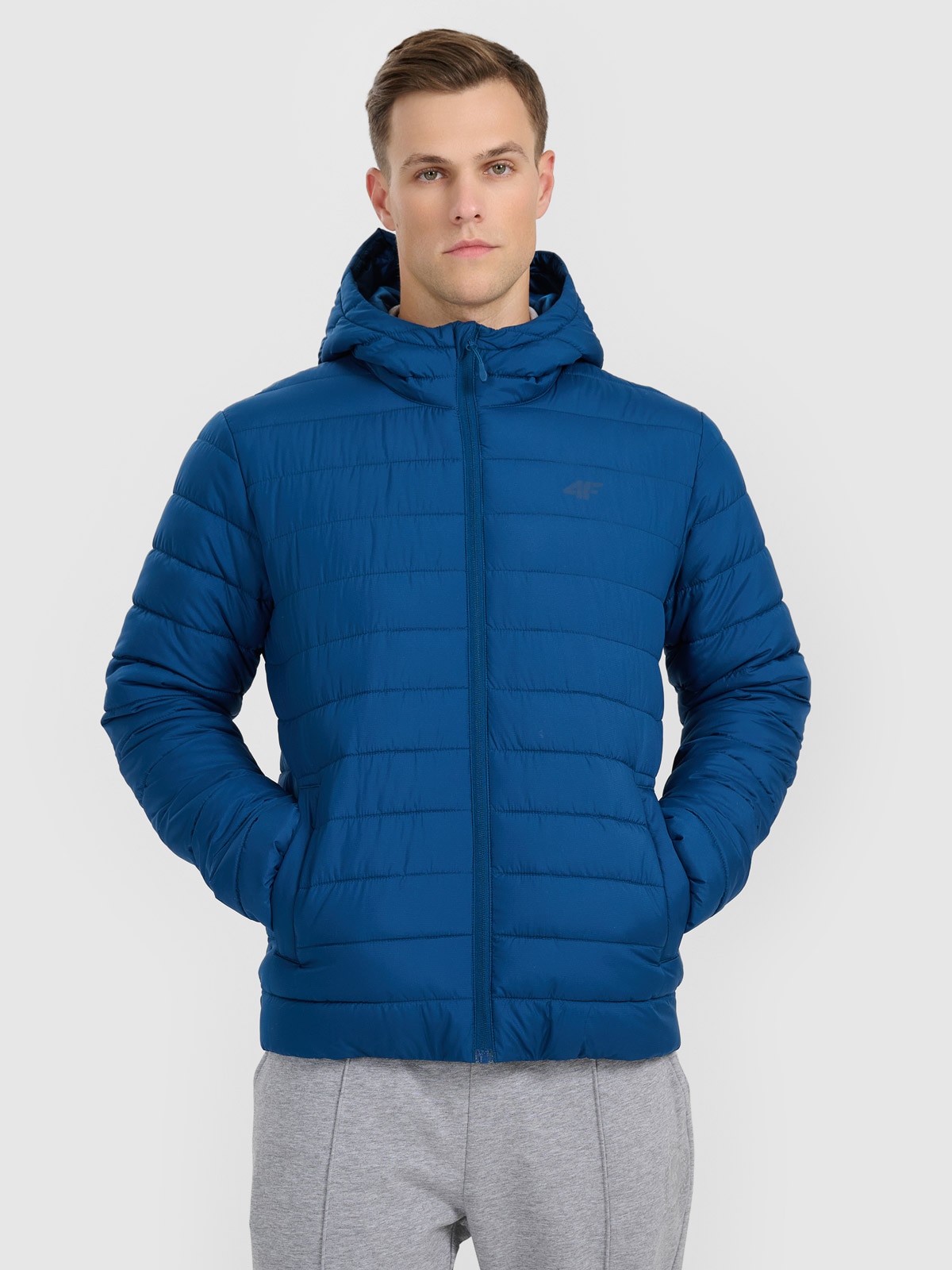 4F Kurtka puchowa z wypełnieniem syntetycznym męska - granatowa 3XL