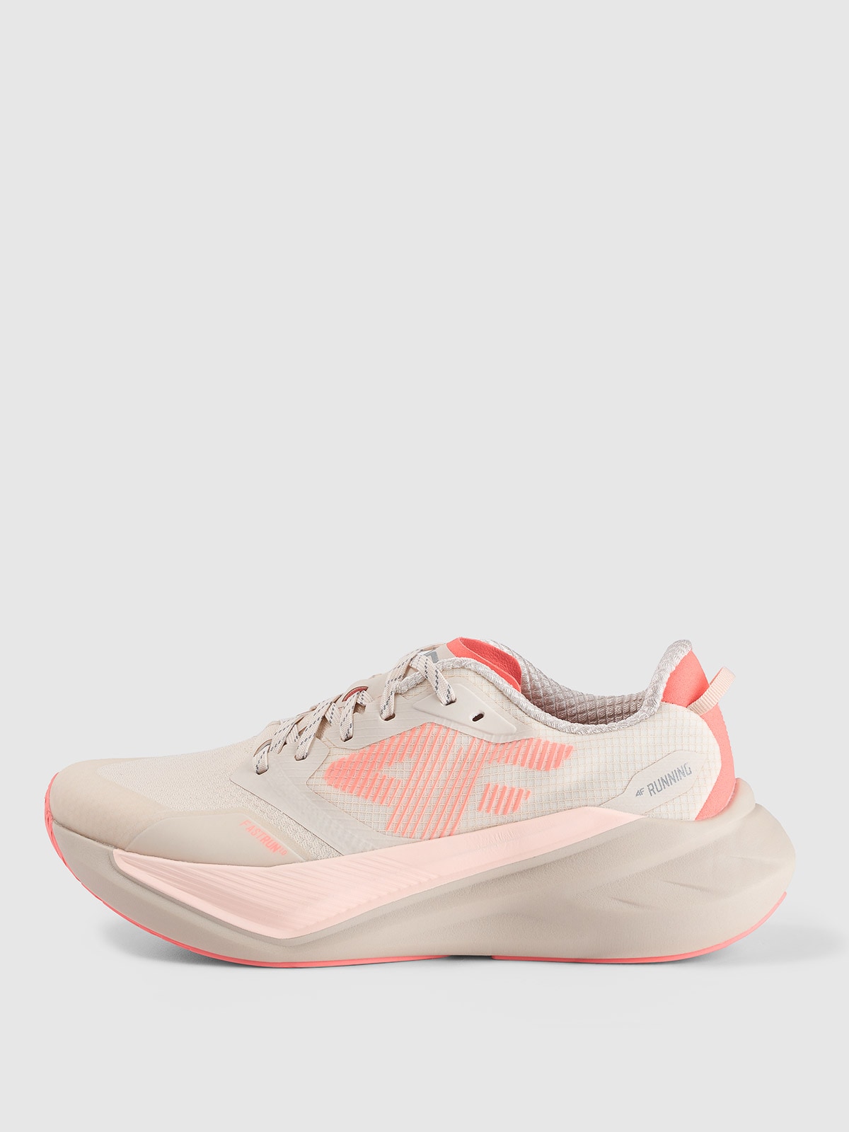 4F Niskie buty do biegania Flow Run 1.0 damskie - beżowe 36