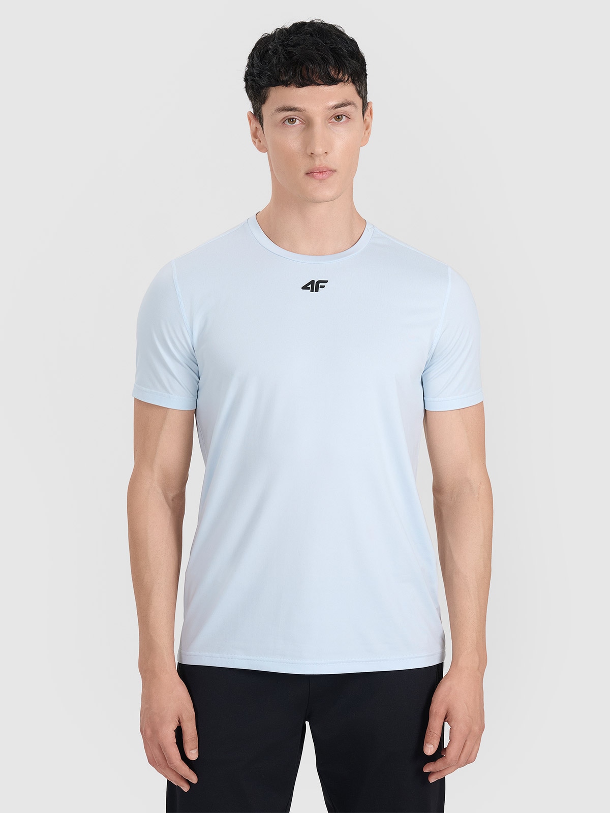 4F Koszulka treningowa szybkoschnąca męska - niebieska 3XL