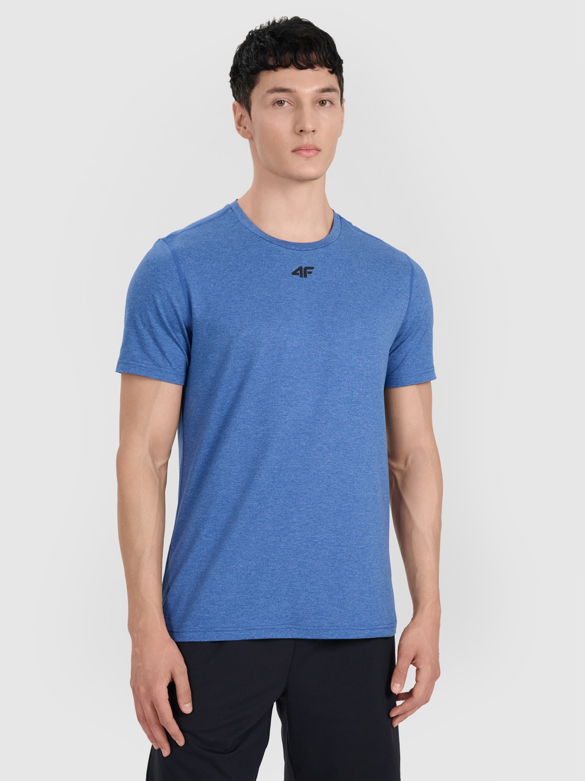 4F Koszulka treningowa szybkoschnąca męska - turkusowa 3XL