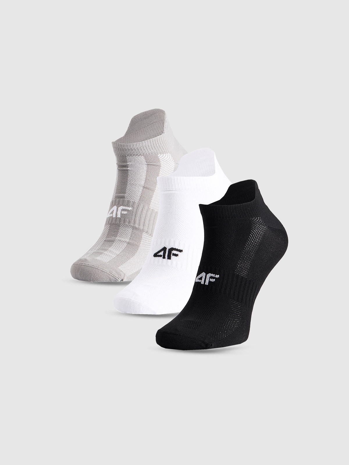 4F Skarpetki treningowe przed kostkę (3-pack) męskie - multikolor 39-42
