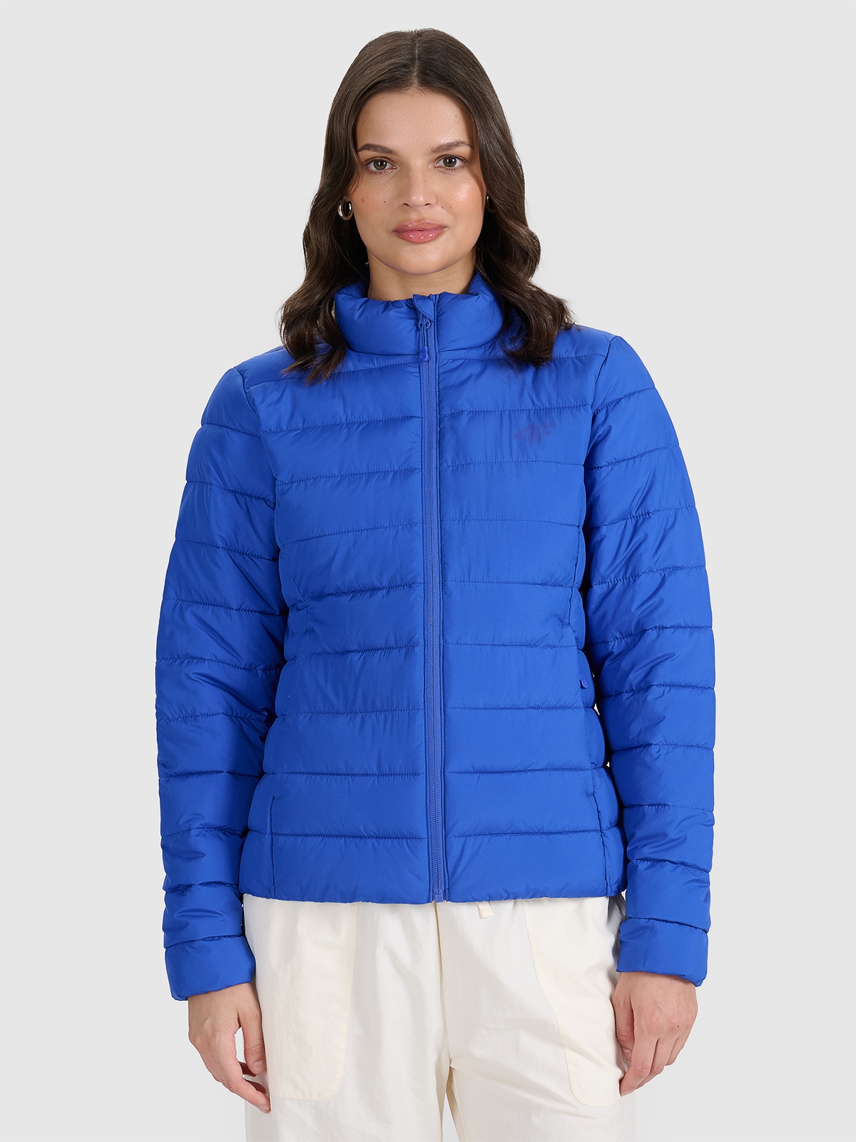4F Kurtka puchowa z wypełnieniem syntetycznym damska - niebieska L