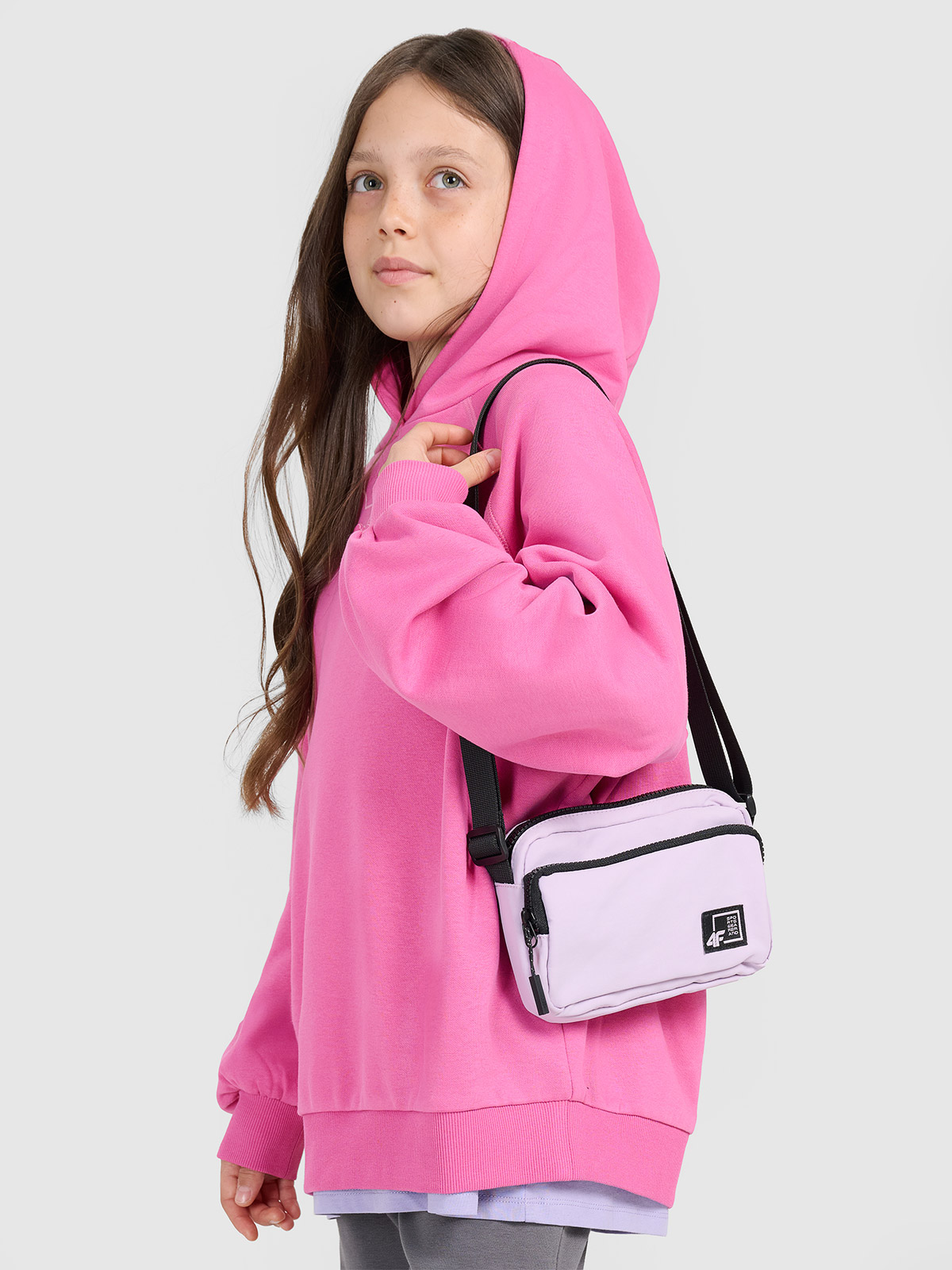 4F Saszetka dziecięca - fioletowa Uniwersalny