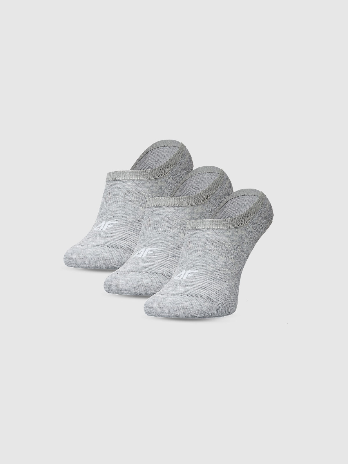 4F Skarpetki casual stopki (3-pack) męskie - szare 39-42