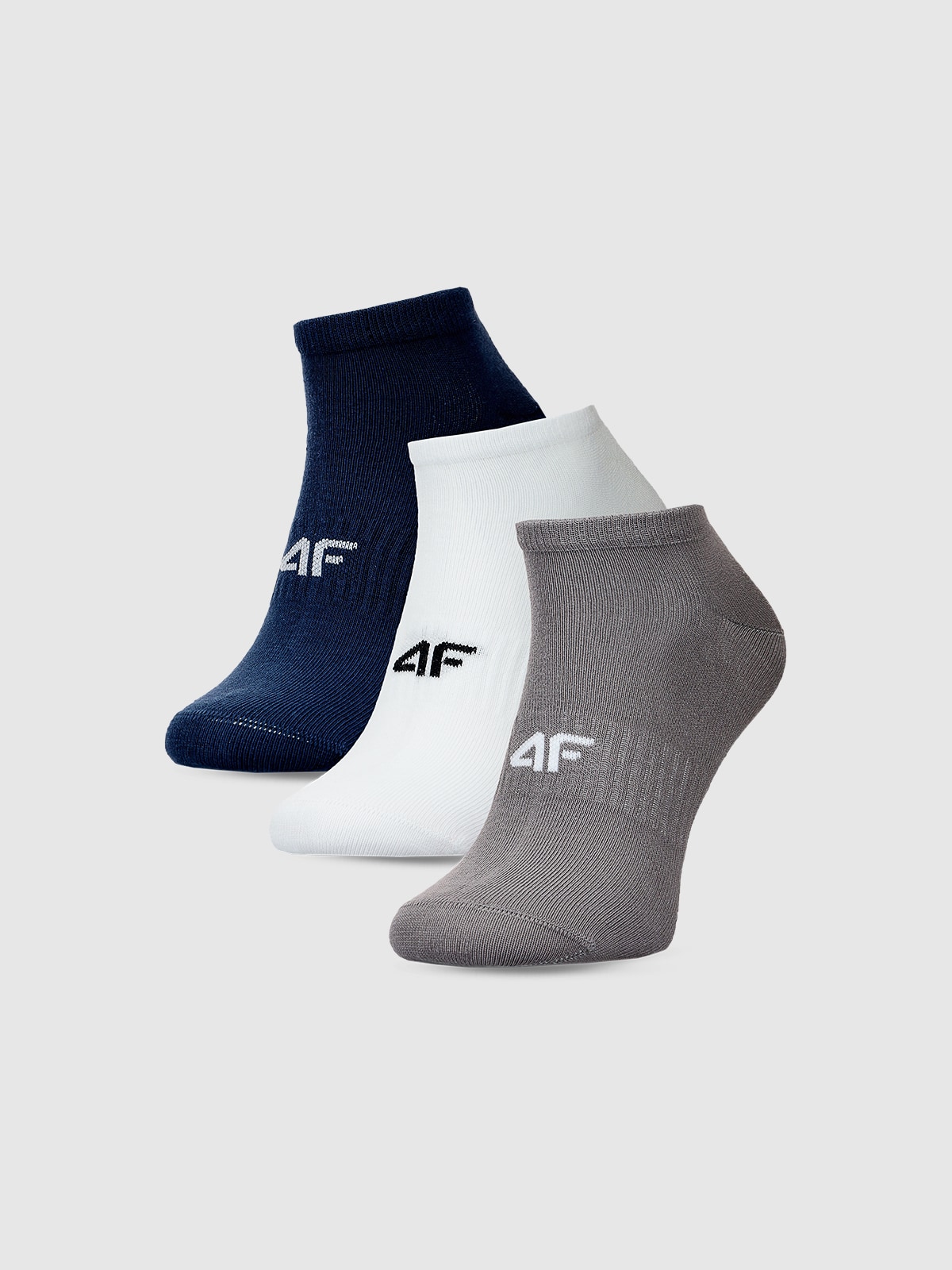 4F Skarpetki casual przed kostkę (3-pack) męskie - multikolor 39-42