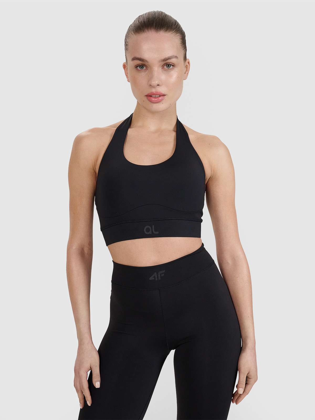 4F Biustonosz treningowy z niskim wsparciem 4F x Anna Lewandowska - czarny L