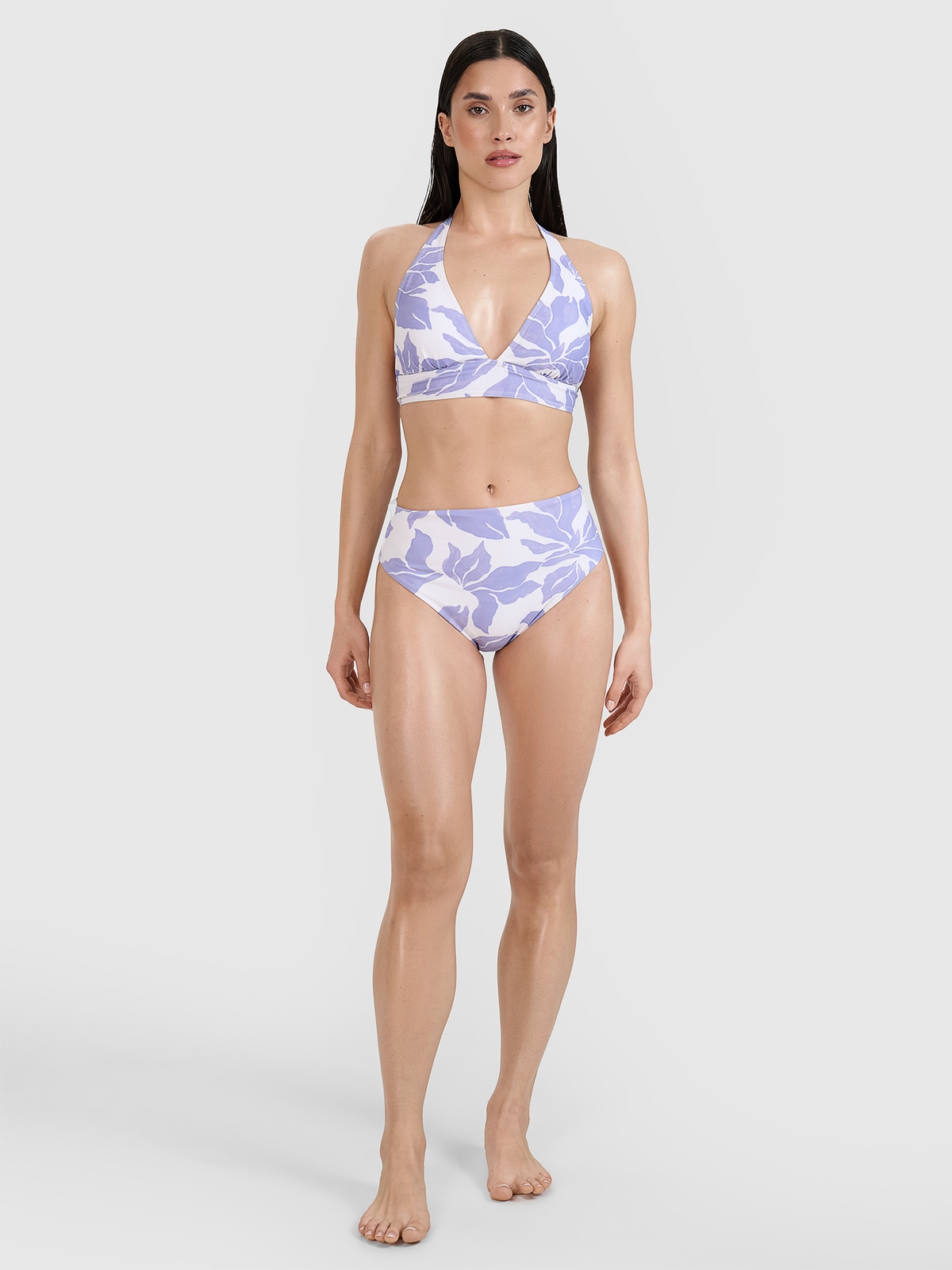 4F Dół od bikini damski - fioletowy XS