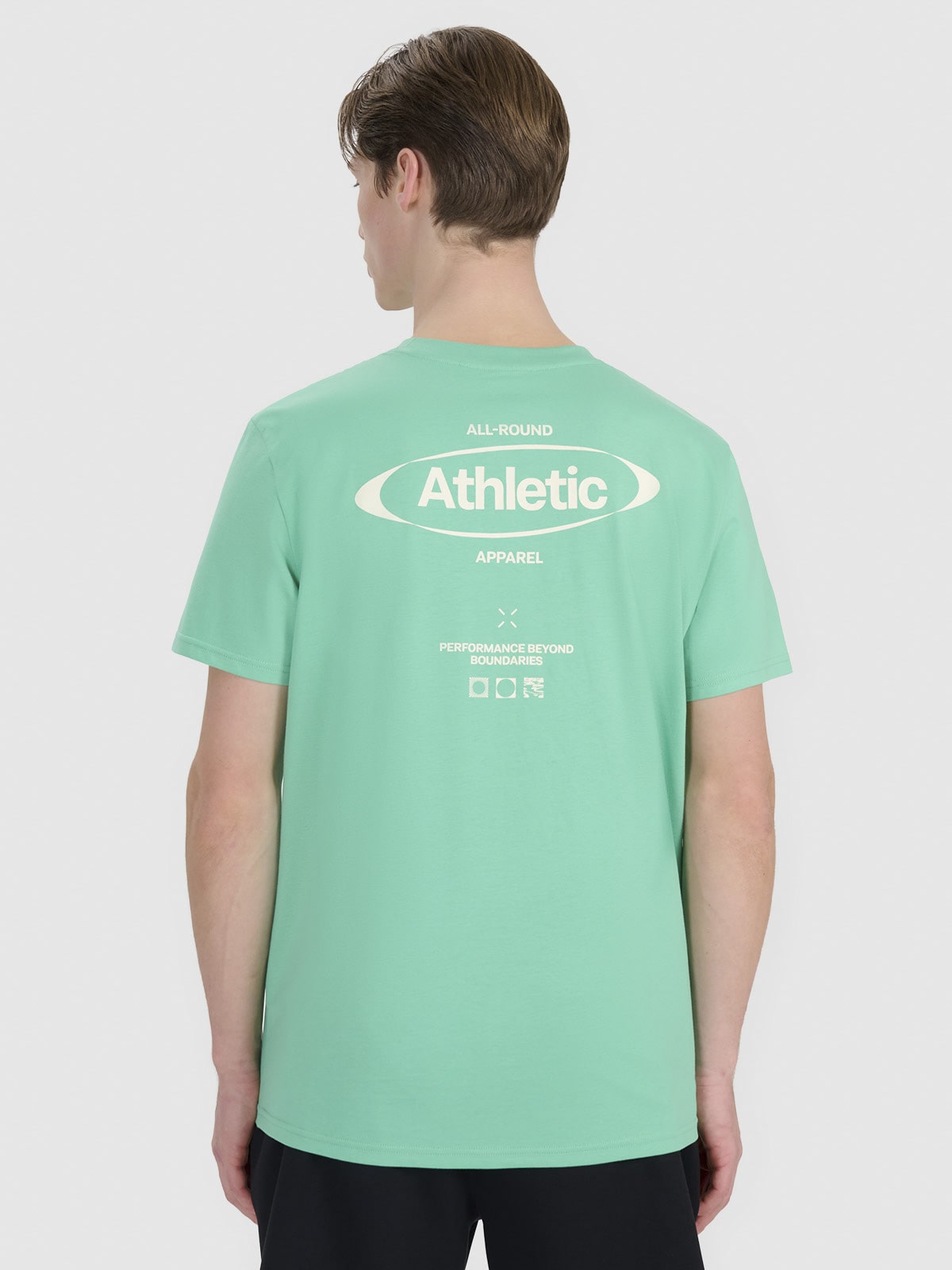 4F T-shirt regular z nadrukiem męski - zielony L