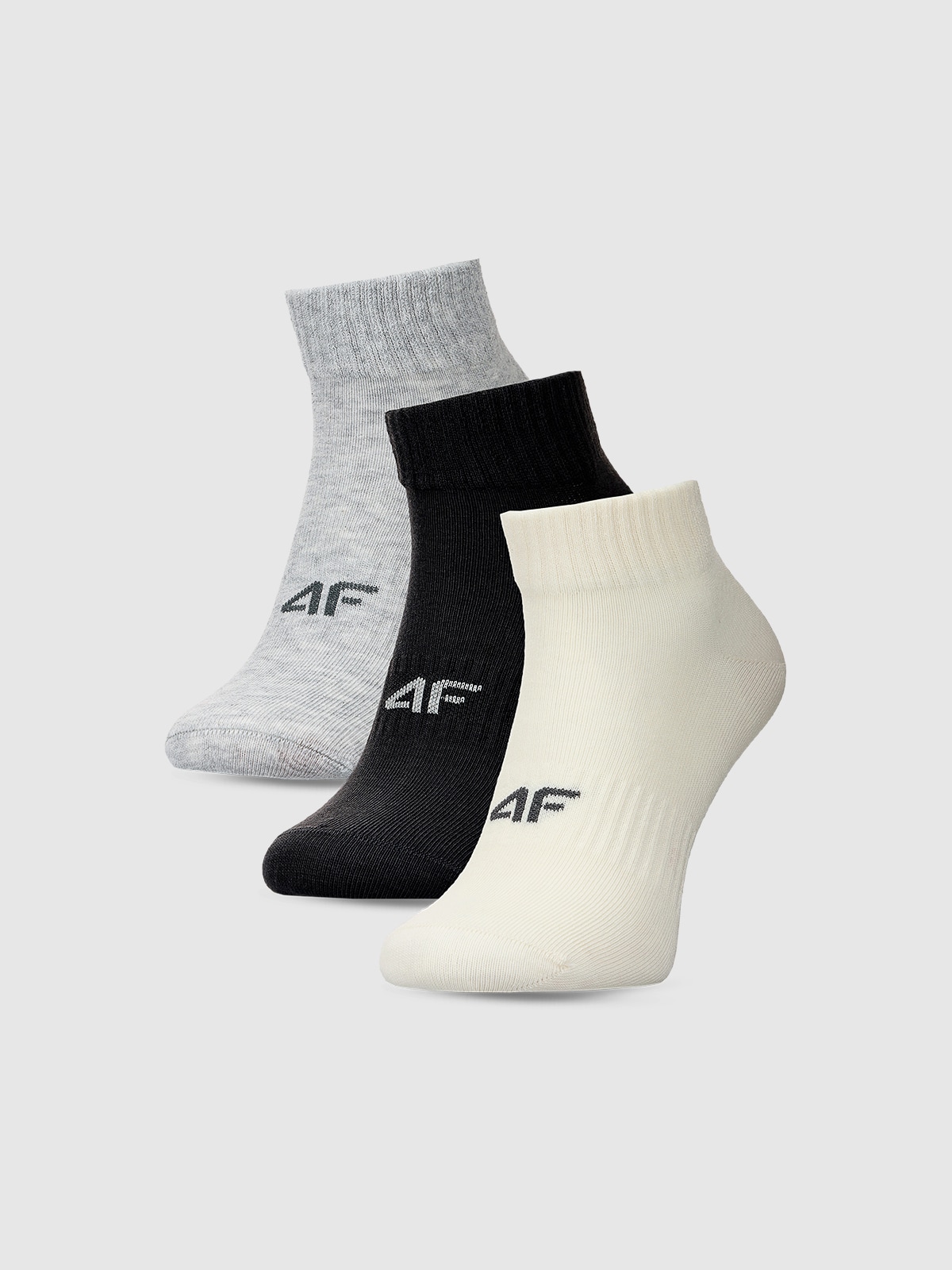 4F Skarpetki casual za kostkę (3-pack) damskie - multikolor 35-38