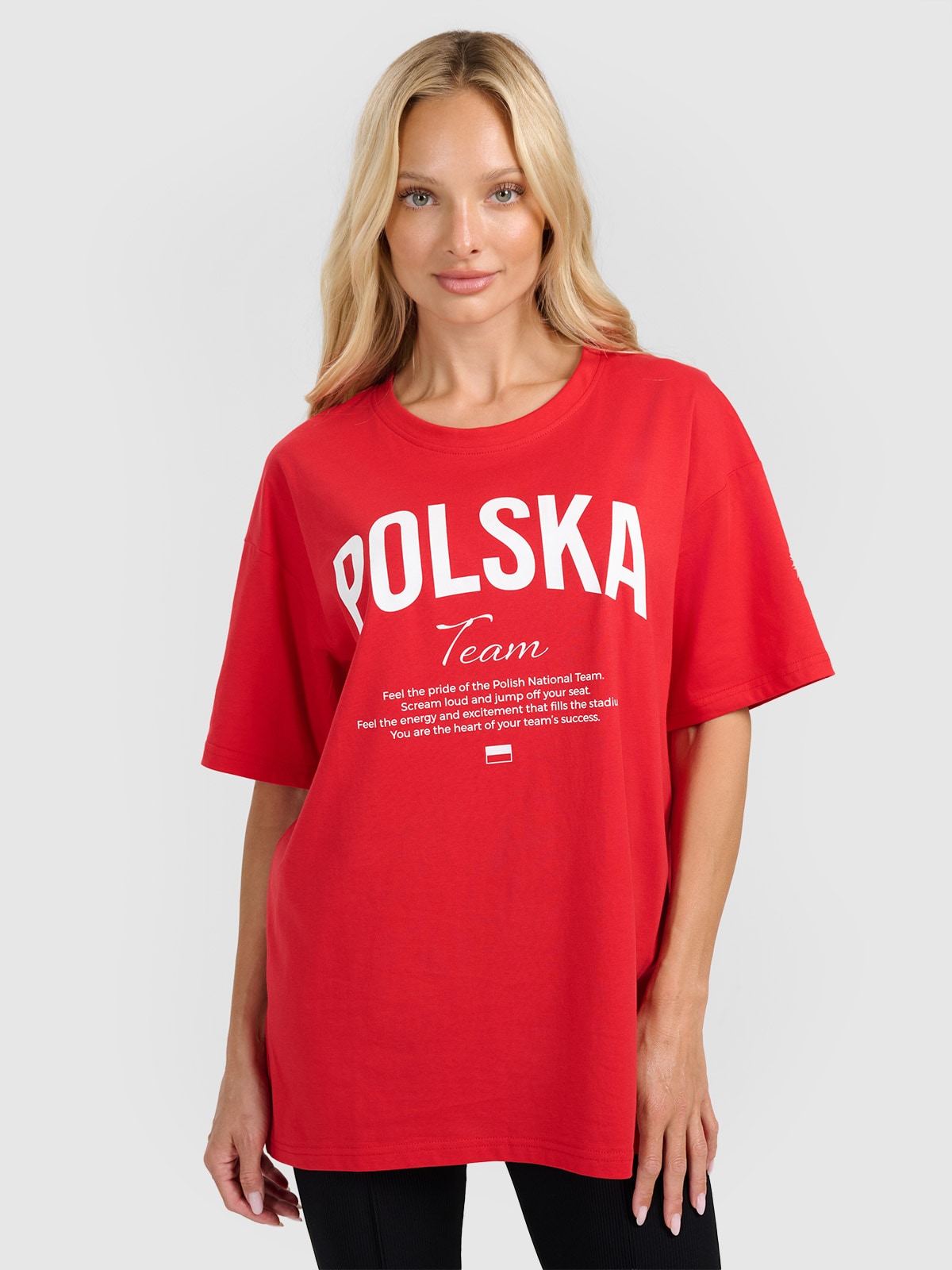 4F Koszulka kibica uniseks - czerwona L