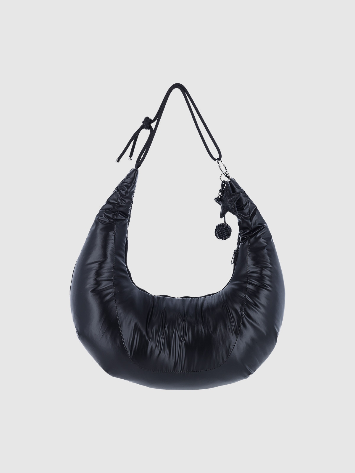 4F Torba hobo na ramię - czarna Uniwersalny