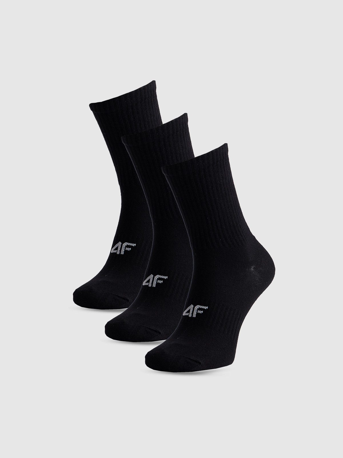 4F Skarpety casual za kostkę (3-pack) damskie - czarne 35-38