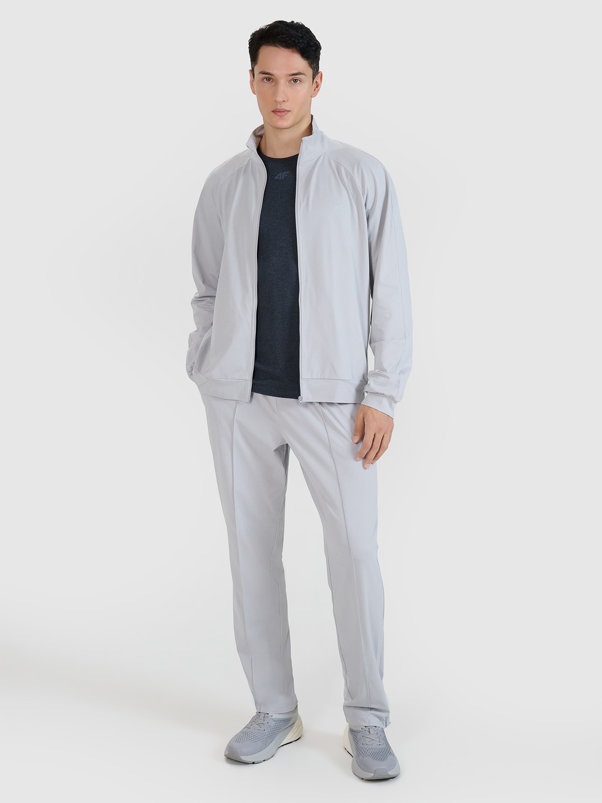 4F Spodnie treningowe szybkoschnące męskie - szare L
